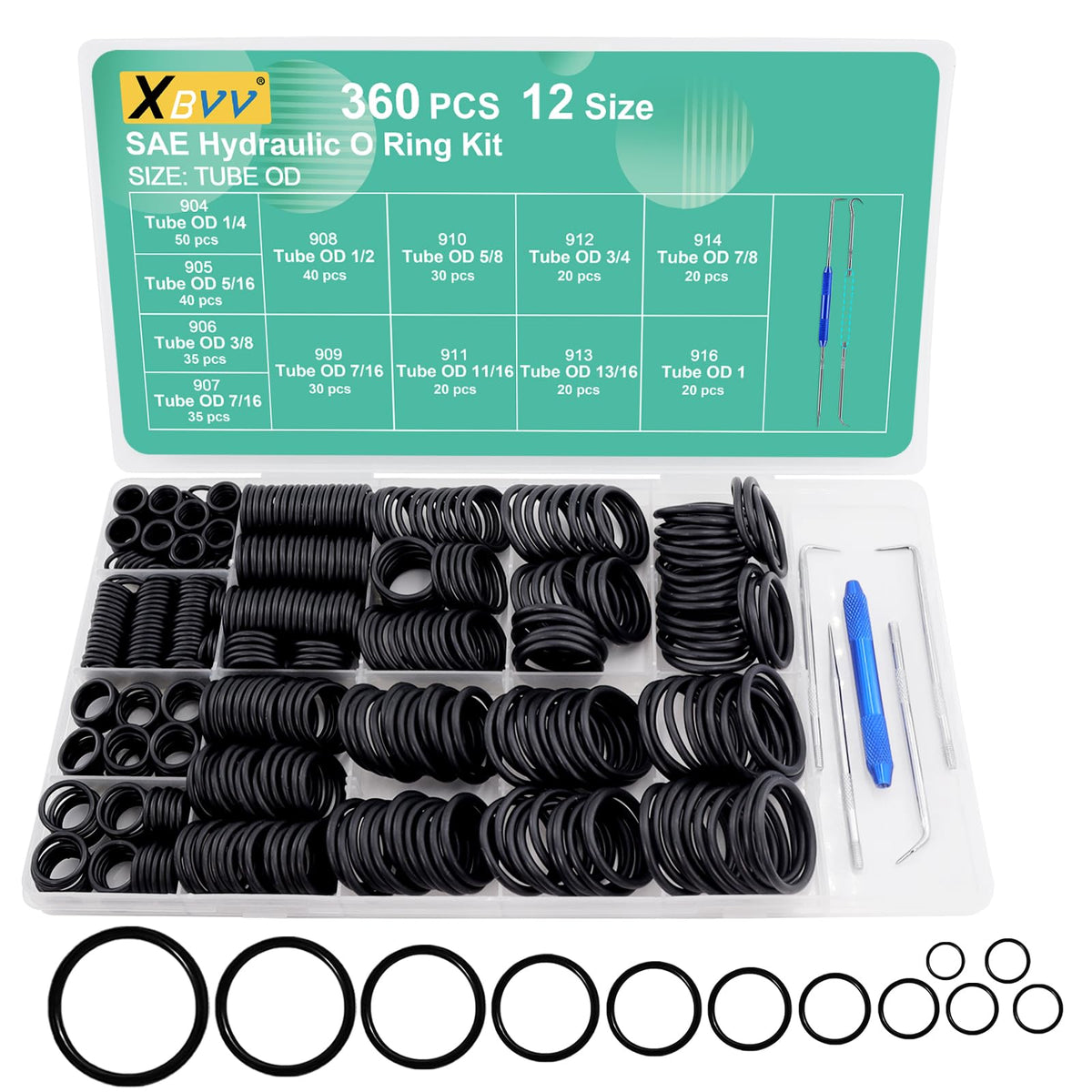 XBVV 20 Sizes O Rings O Rings Rubber Assorted Seal Kit
