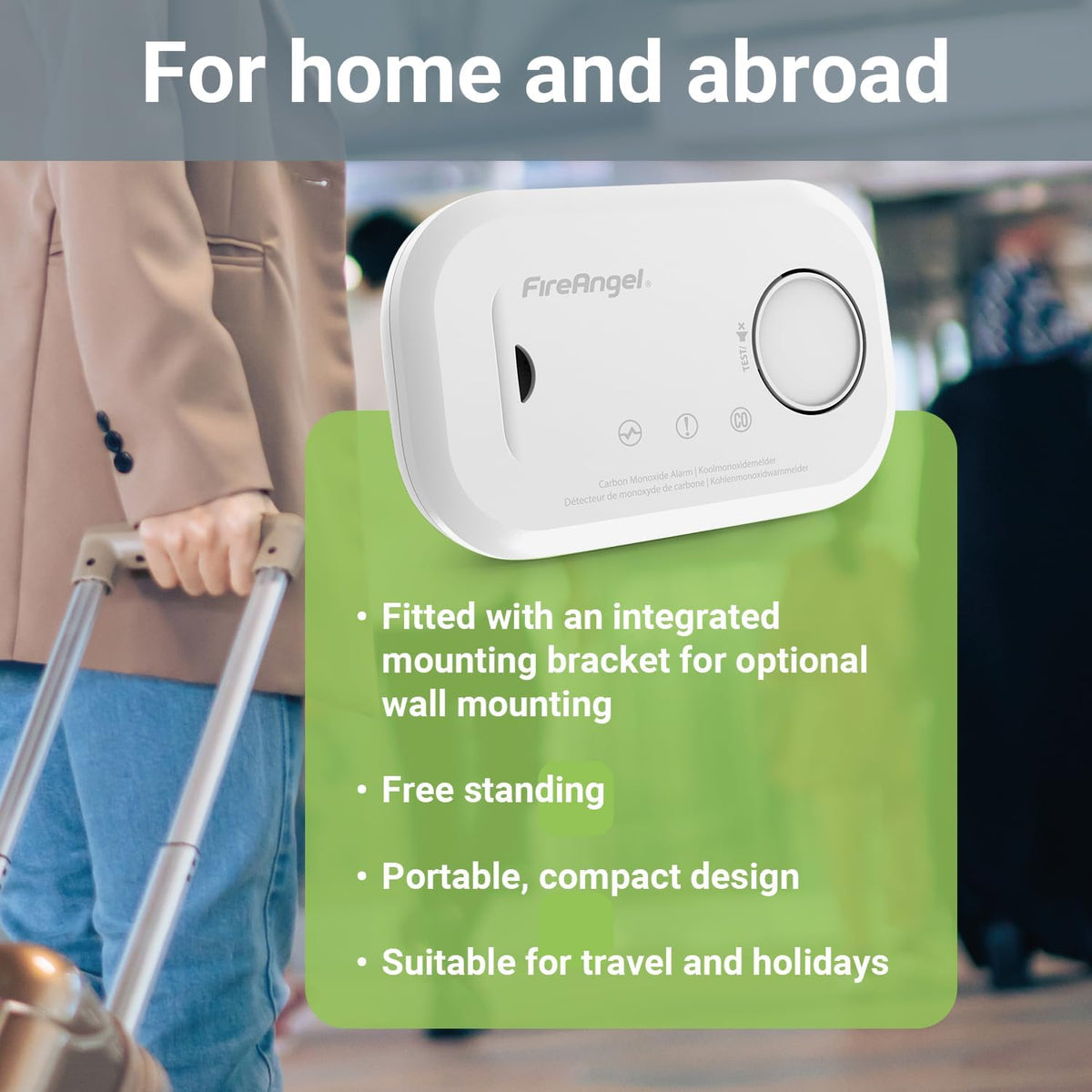 FireAngel SB1-R Smoke Alarm and FA6813 Carbon Monoxide Detector Set