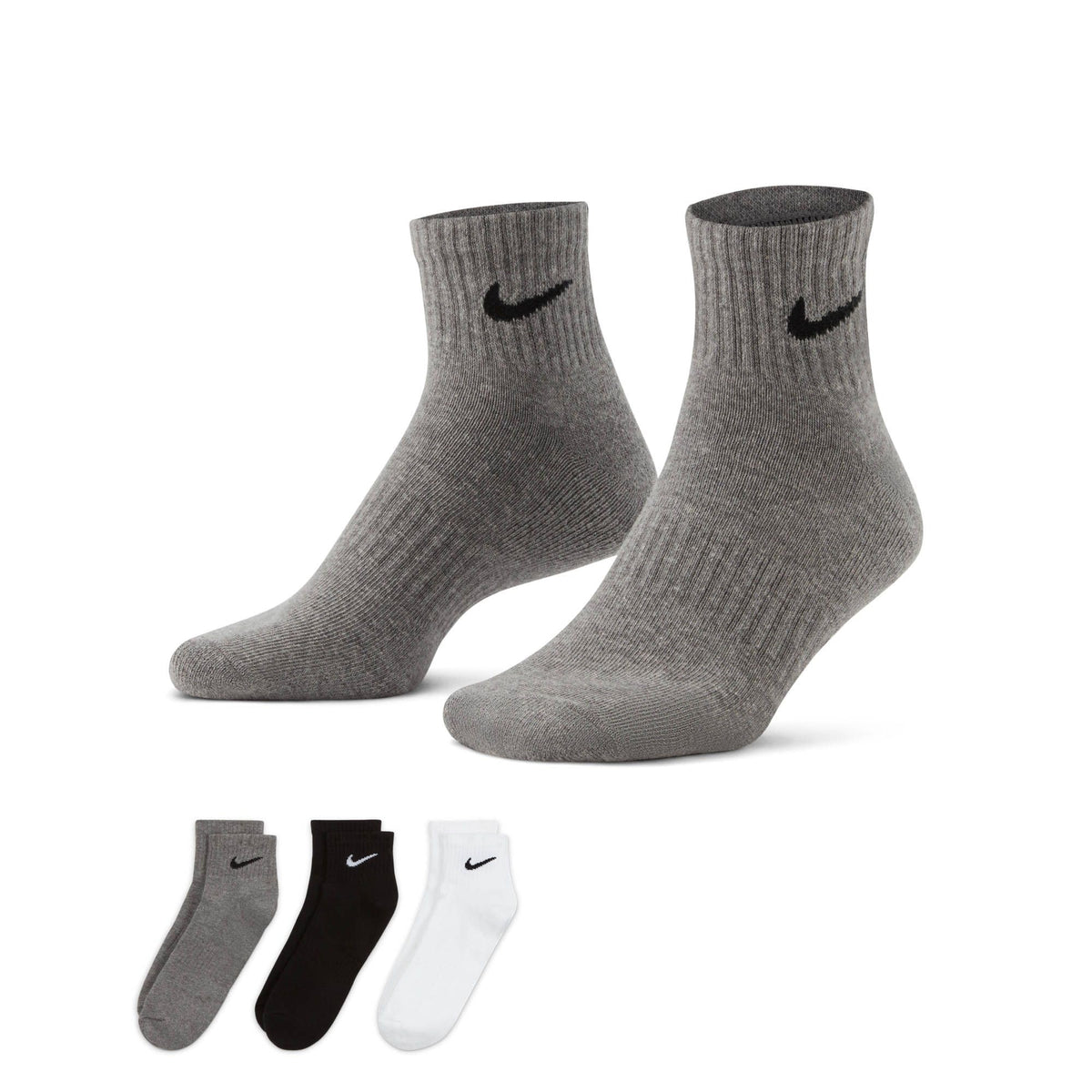 Nike 3 Pack Unisex Adult U NK V CUSH ANKLE Socks