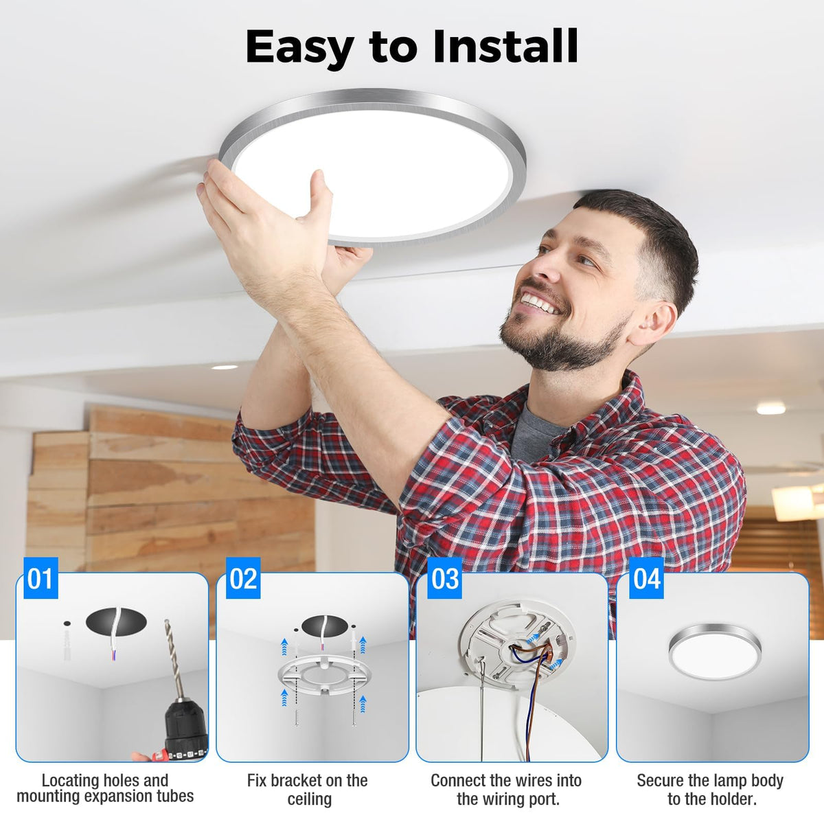Peasur Bathroom Light, 3000K/3500K/4000K/5000K/6500K 5 Color Temperature