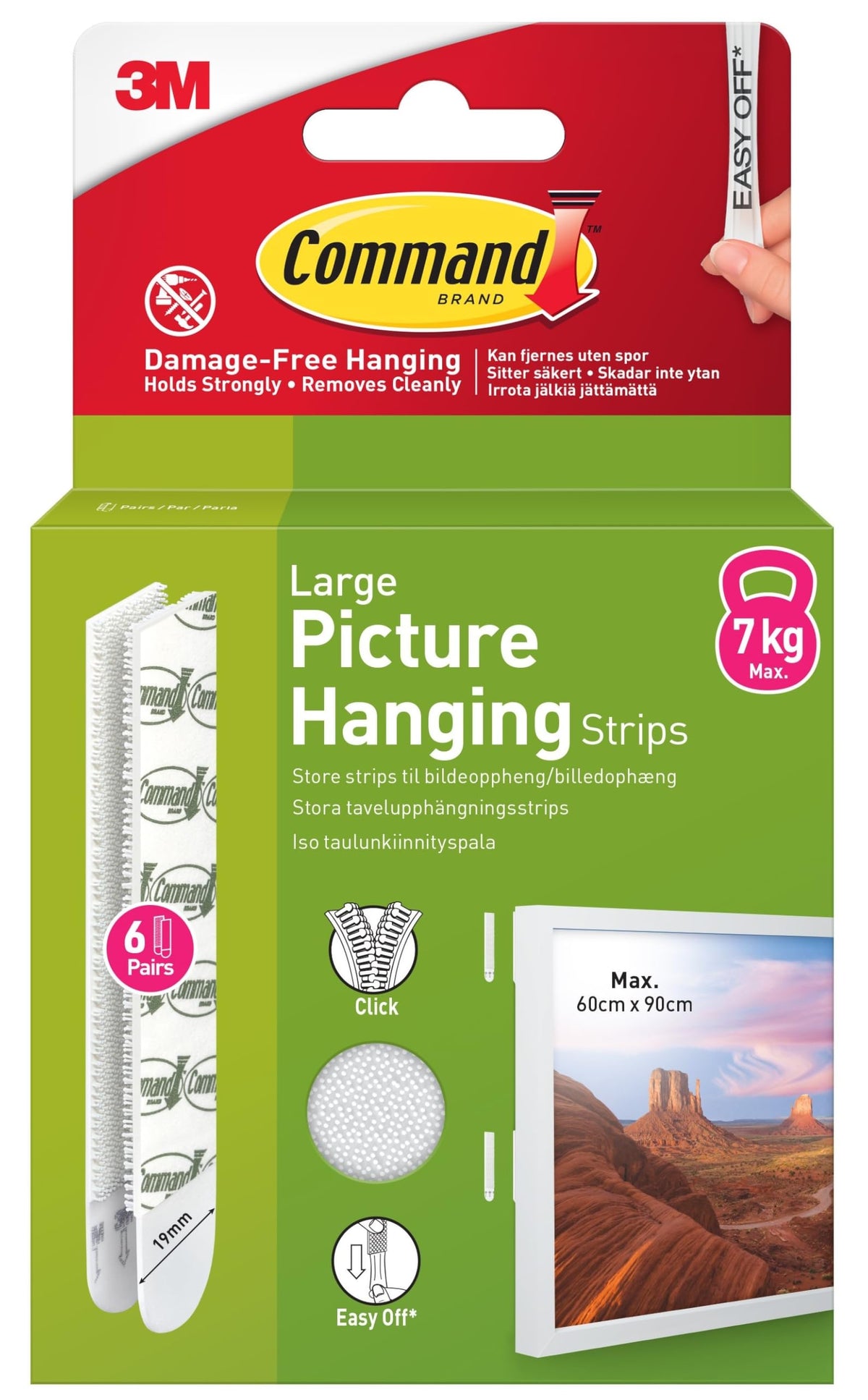 Command Picture Hanging Strips, Medium, 8 Pairs (16 Adhesive Strips)