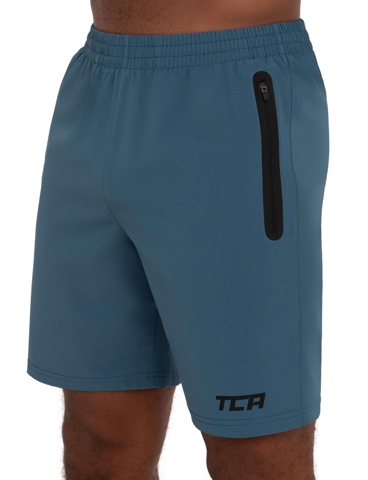 TCA Elite Tech Mens Running Shorts with Zip Pockets, Gym Shorts Men Training Sports Short with Phone Pocket