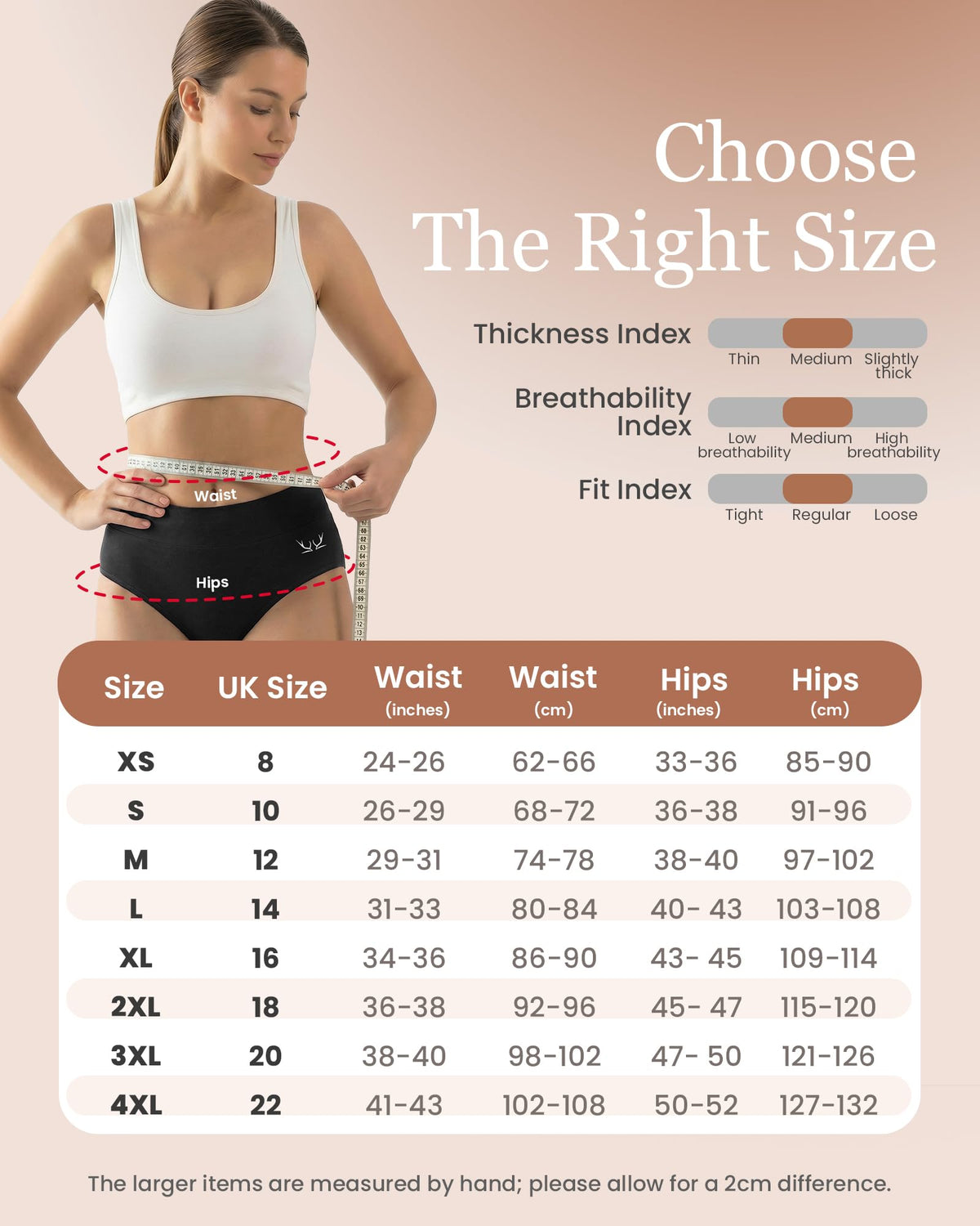 TANSTC Period Pants for Women, Leakproof Period Underwear Pack of 3