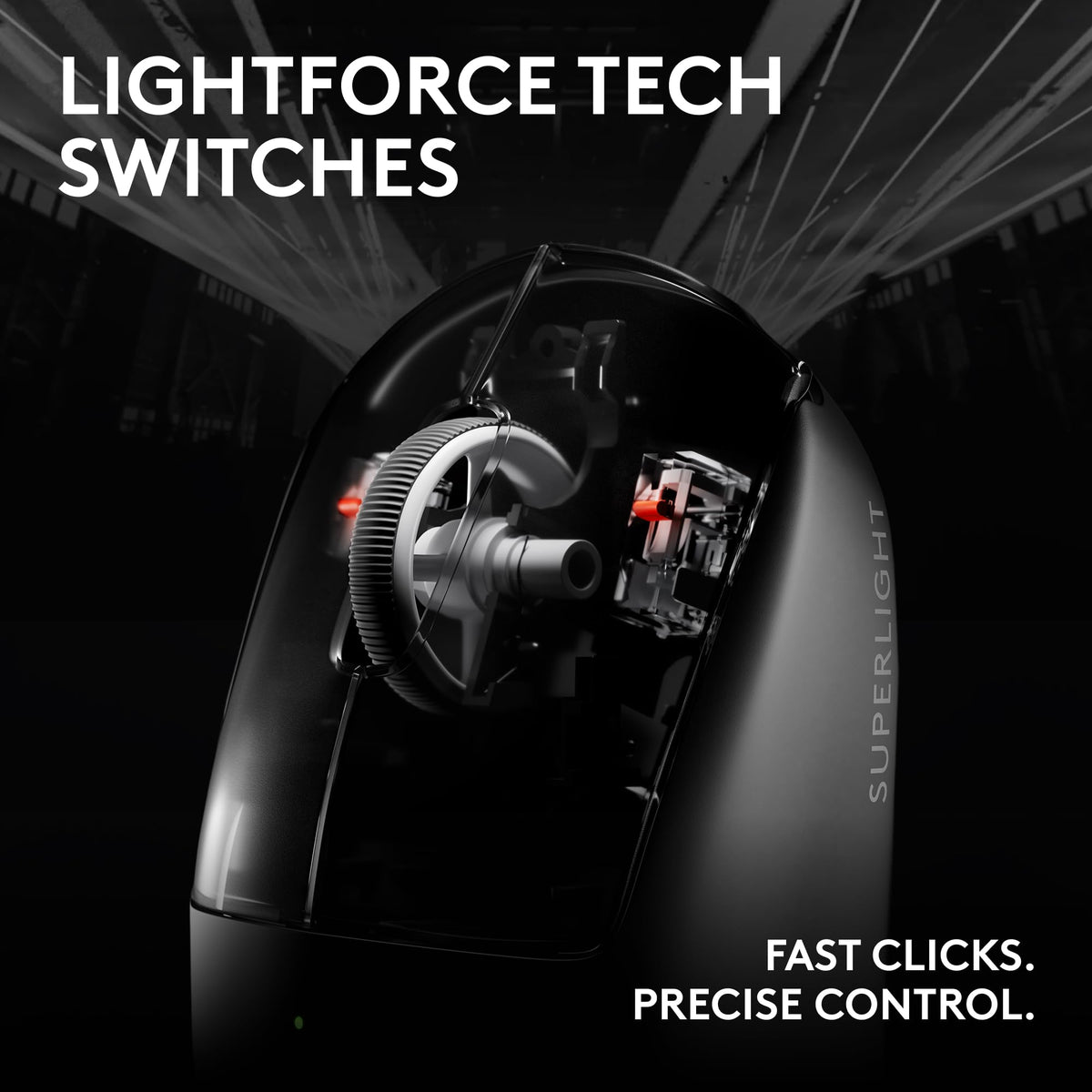 Logitech G PRO X SUPERLIGHT 2 SE Wireless Gaming Mouse, 60 g pro-grade mouse with 5 programmable buttons, 44K DPI sensor, 888+ IPS, 1 kHz report rate, USB-C charging for PC/Mac - Black