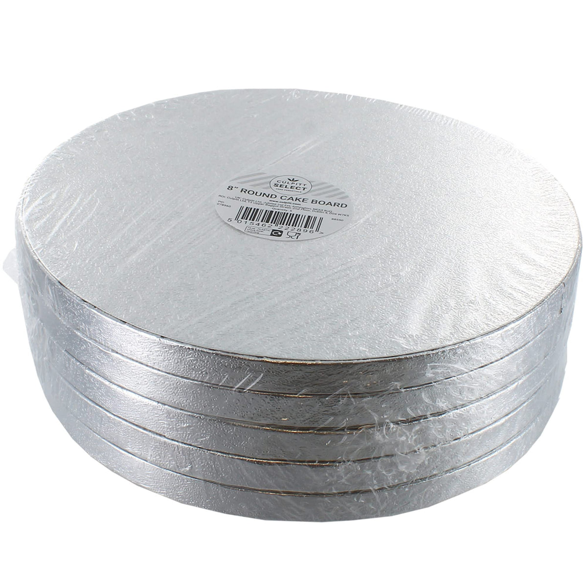 Culpitt Select 10" Cake Boards, Square, 12mm Thick Lightweight Presentation Plate For Celebration Desserts, Birthday Treats, Cupcakes, and More! Strong, 10 Inch, Pack Of 5