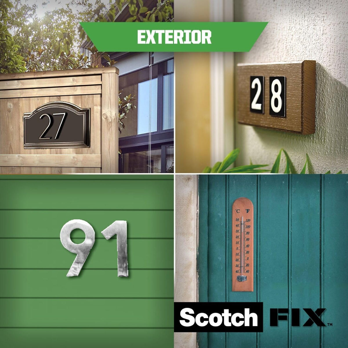 Scotch-Fix Double-Sided Extreme Exterior Mounting Tape, 19mm x 1,5m - For Outdoor Extreme Use, Weather Resistant, Permanent Tape, 100% Adhesive, 3M Advanced Technology - Holds up to 10kg