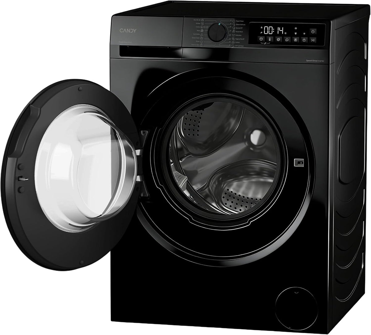 Candy Quick Pro Washer Dryer, 9kg Wash + 6kg Dry, Black, A-20%/D, 1400 RPM