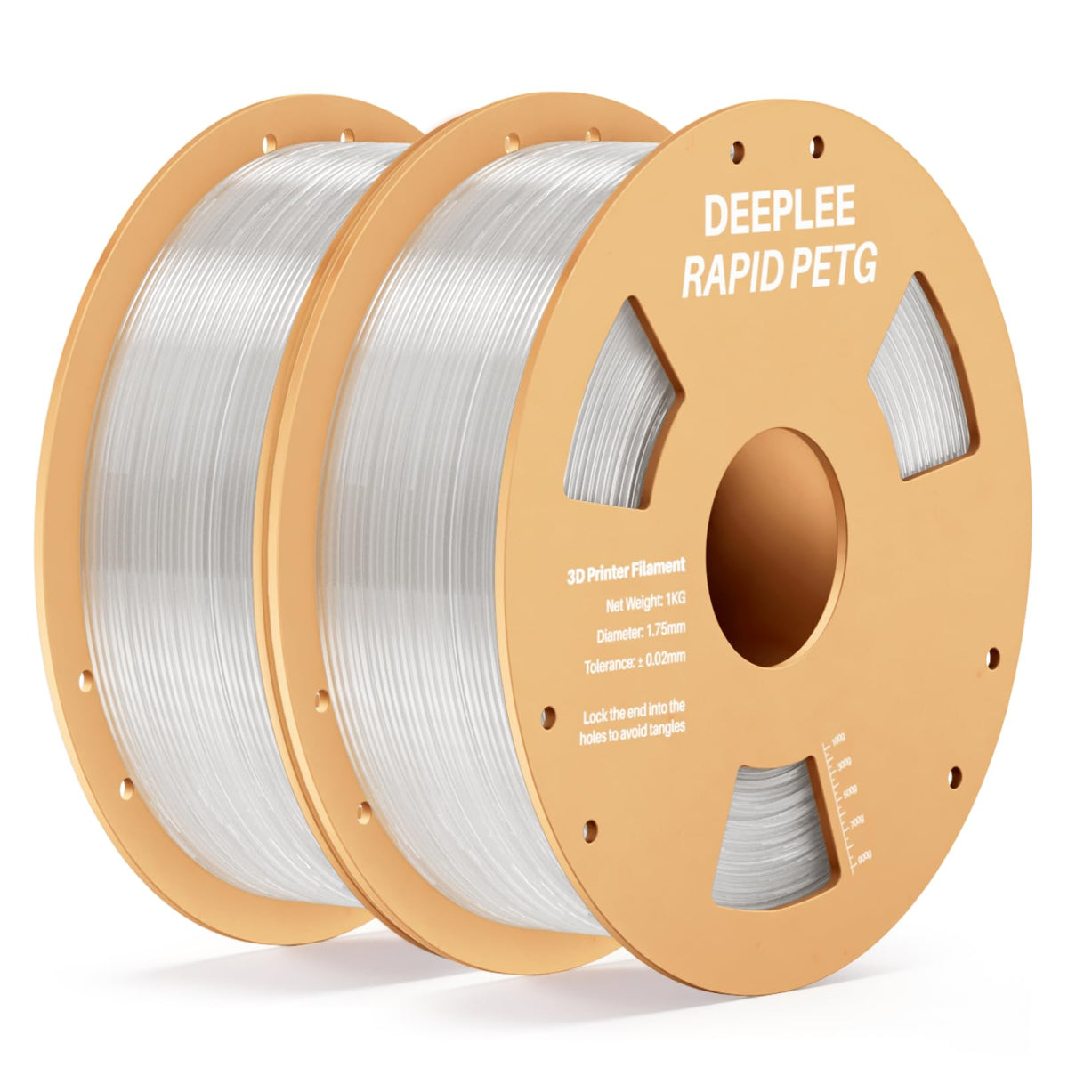DEEPLEE Rapid PETG Filament 1.75mm Black 1KG