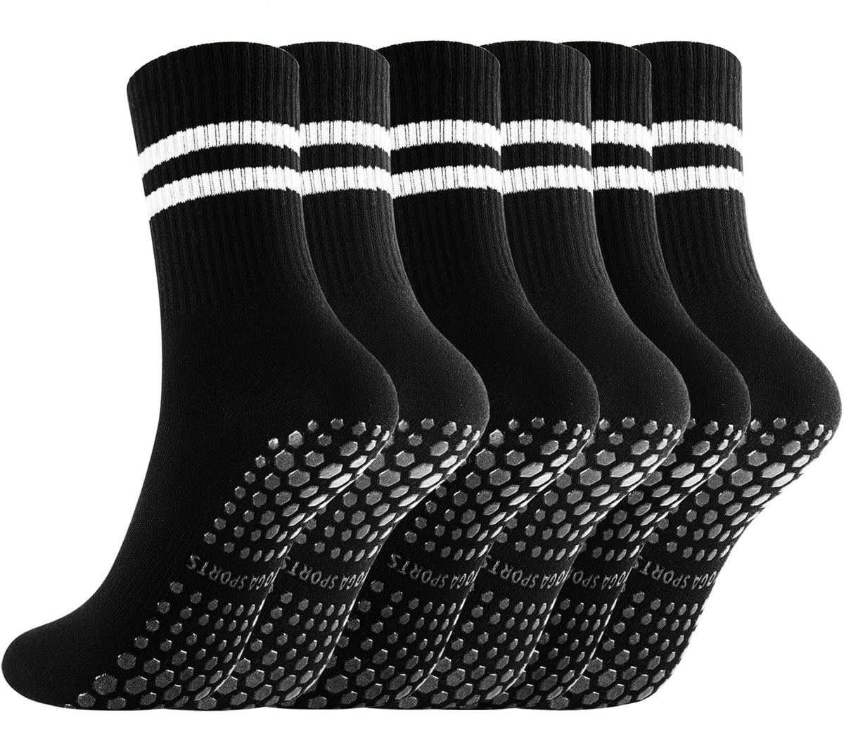 Non Slip Yoga Grip Pilates Socks for Women&Men Anti Slipper Grippy Socks for Ballet, Hospital, Dance, Trampoline, Barre