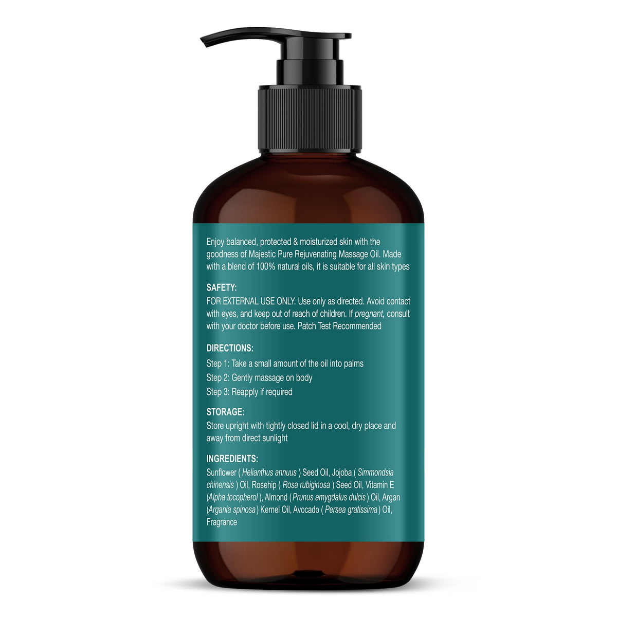 Majestic Pure Vitamin E Oil 100% Pure and Natural Oil - 236 ml