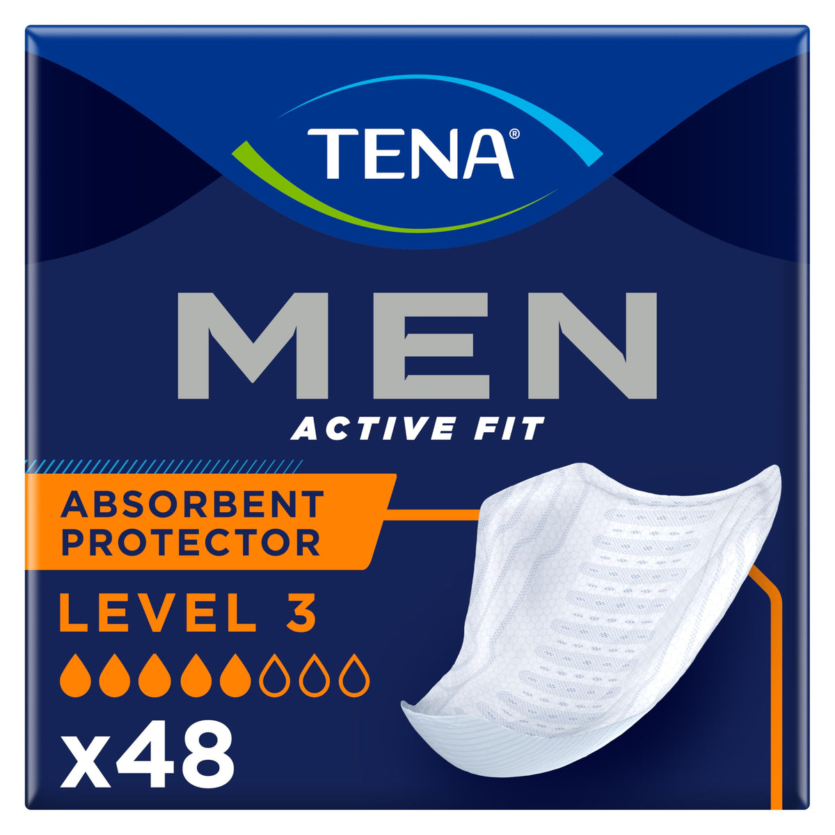 TENA Men Protective Underwear, Large, Level 4 for Heavy Bladder Weakness x 40