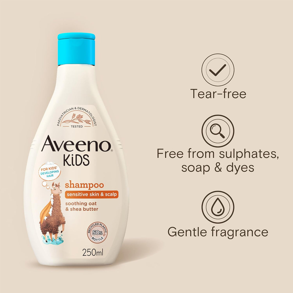 Aveeno Kids Shampoo with Soothing Oat & Shea Butter 250ml Gruffalo Edition