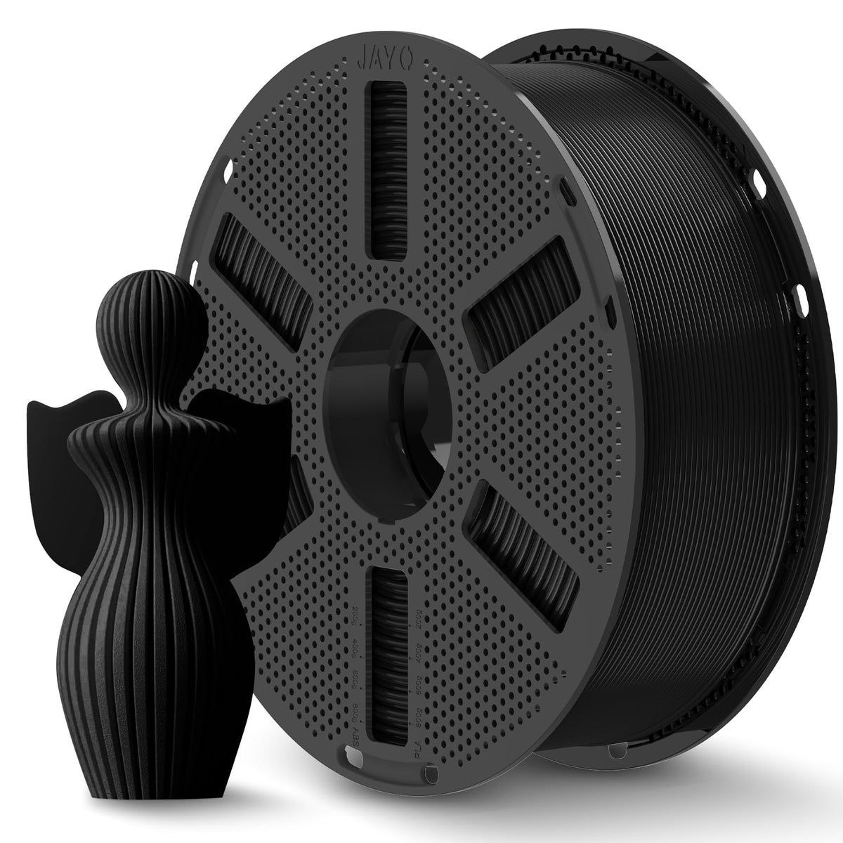 JAYO PLA+ 3D Printing Filament 1.75 mm, 1.1KG (2.4lbs) Spool Black