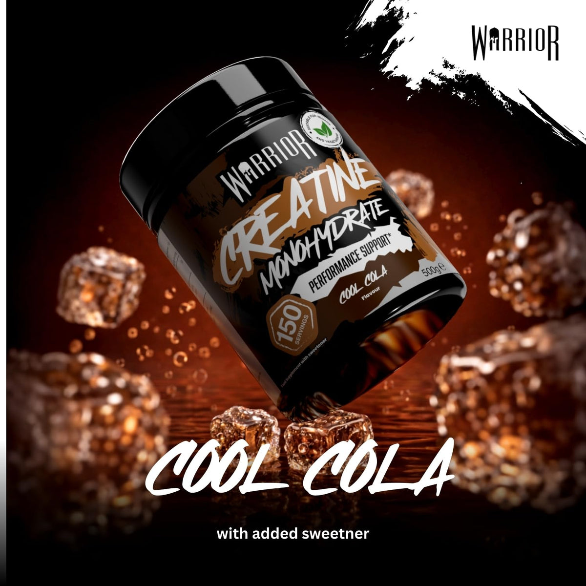 Warrior Creatine Monohydrate Powder 500g Pure Micronised (166 Servings)