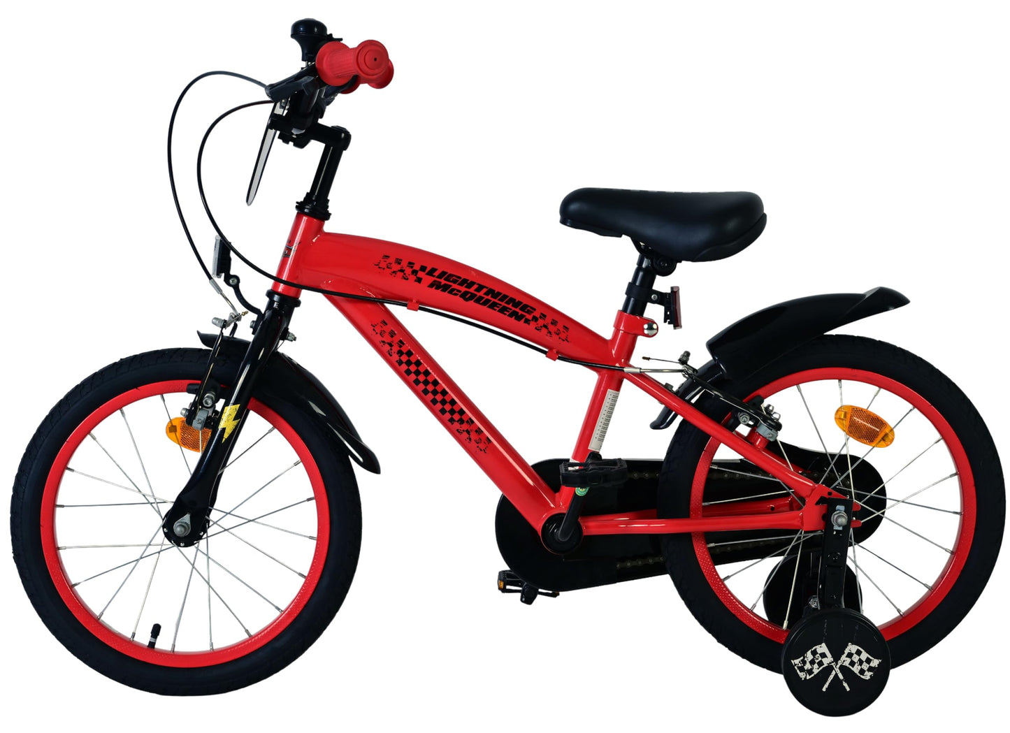 Volare Official Marvel Spider-Man Kids Bike 12" with Stabilisers — Ages 3-4