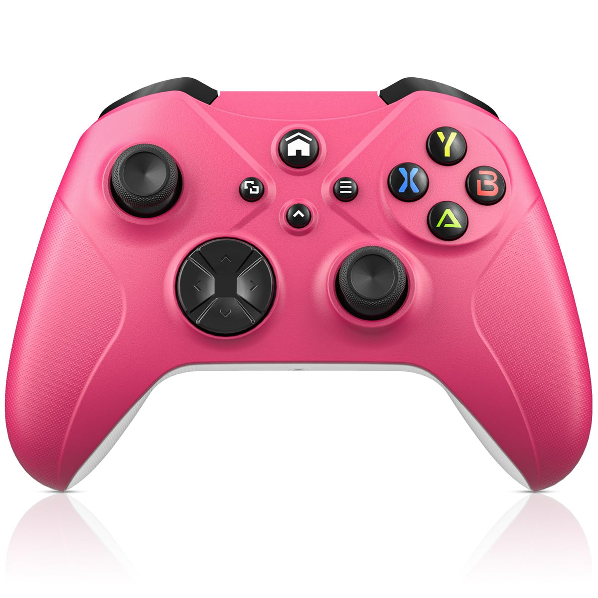 Dinosoo RGB Wireless Controller for PS5/Pro/Slim & PCs, Bluetooth Gamepad with Back Buttons, Touchpad, Macro, Turbo, Dual Vibration, 6-Axis Sensor, Speaker, 3.5mm Audio Jack,White