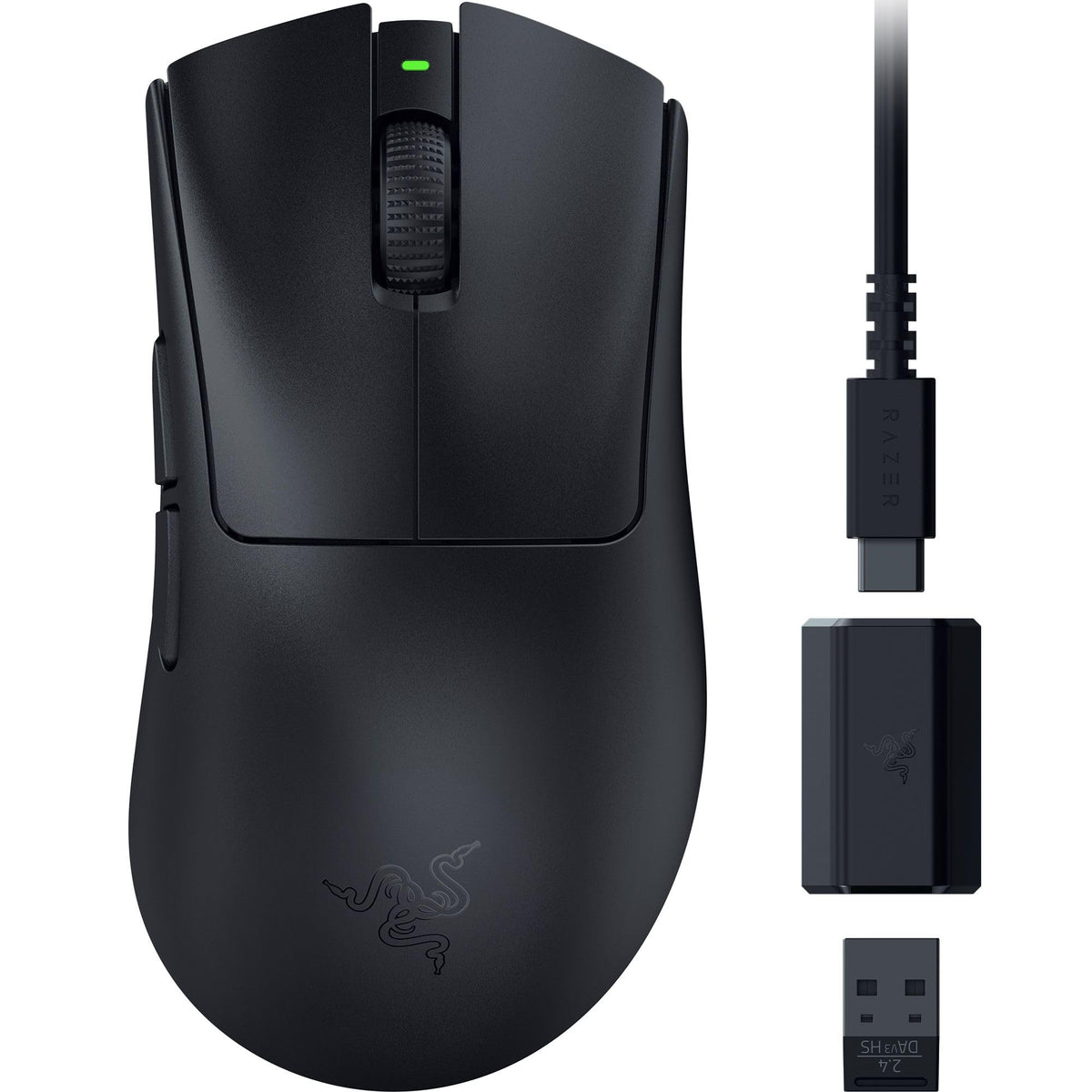 Razer DeathAdder Essential (2021) - Wired Gaming Mouse (Optical Sensor, 6400 DPI, 5 Programmable Buttons, Ergonomic Form Factor) White
