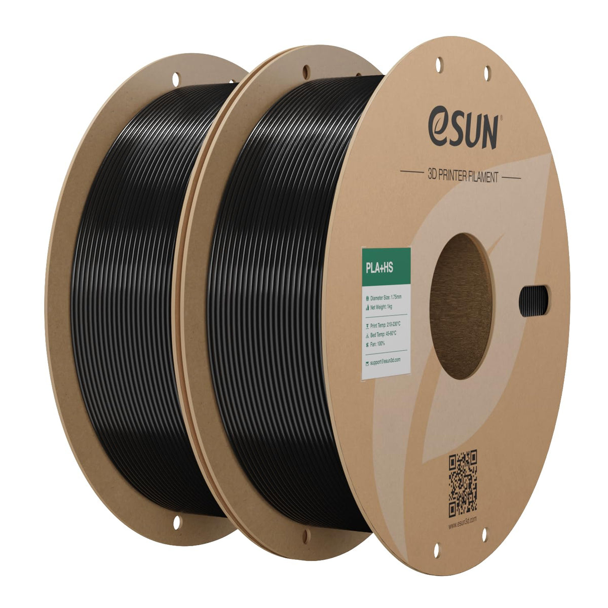 eSUN PLA+ Filament 1KG, PLA+HS High Speed 3D Printer Filament, Cold White