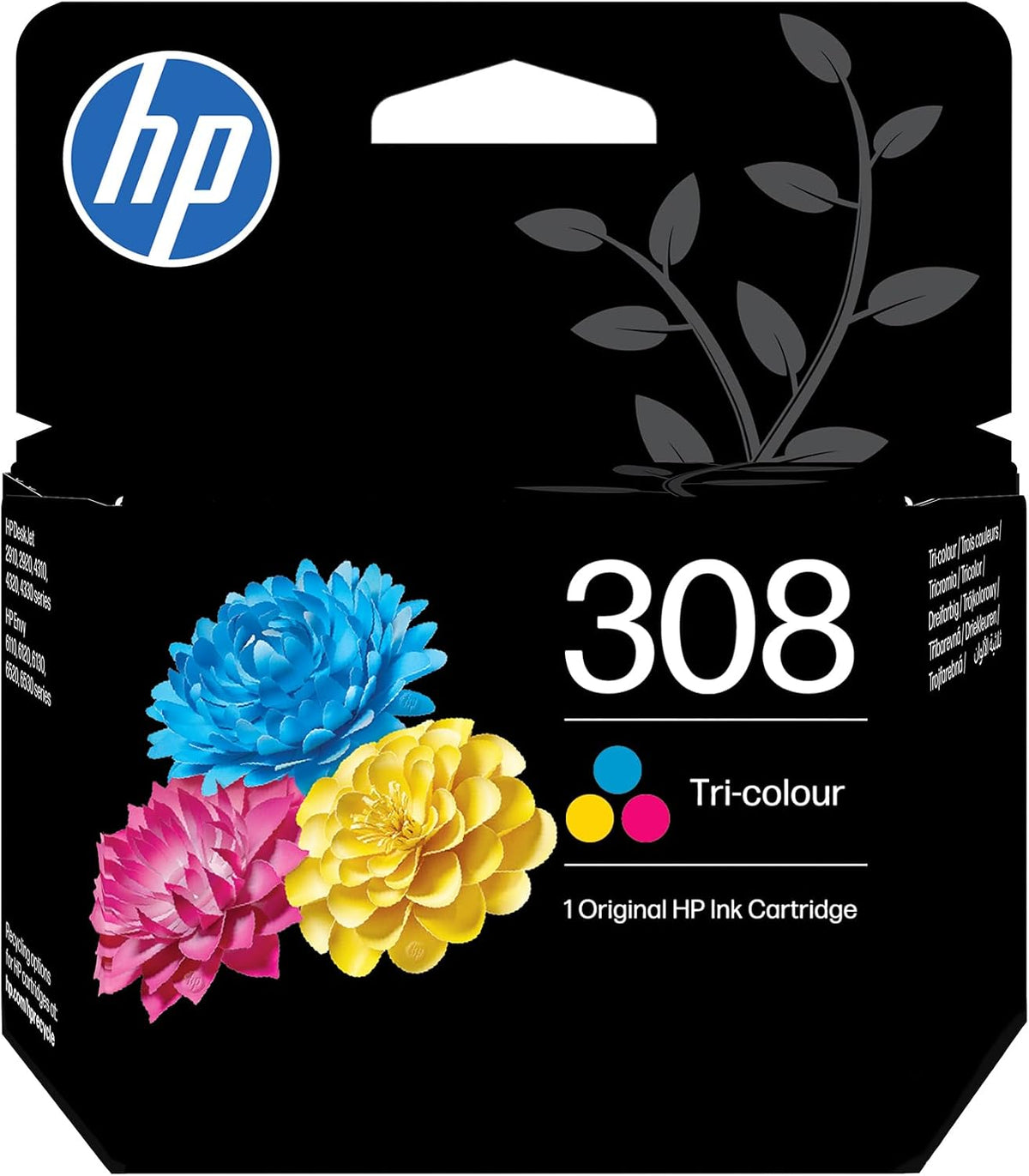 HP 308 Tri-colour Original Ink Cartridge