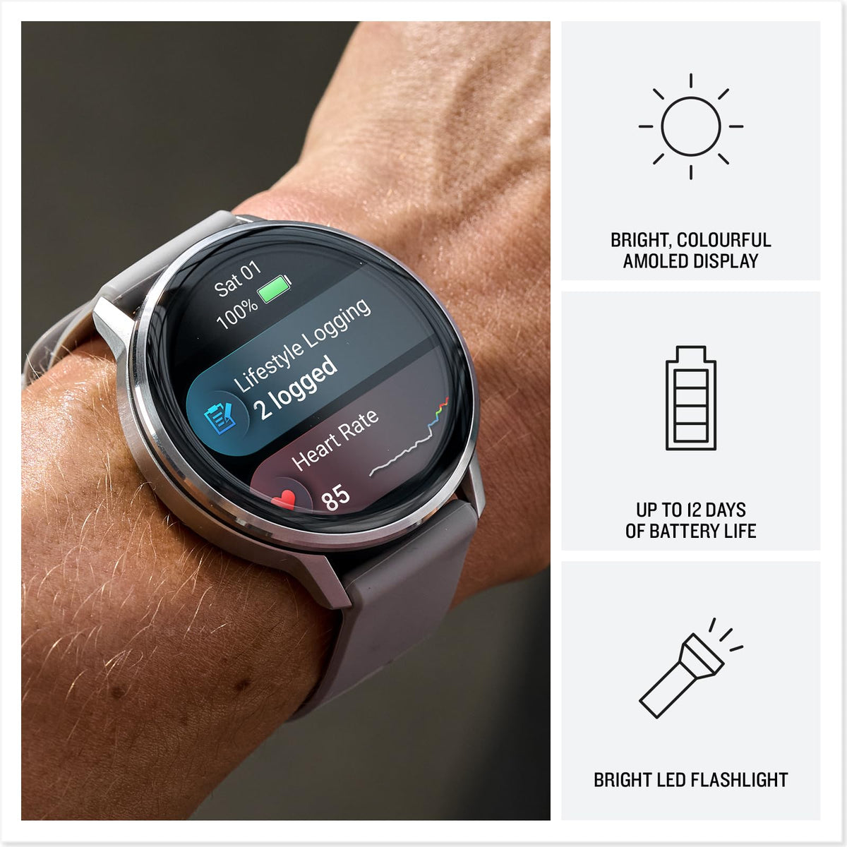 Garmin Venu 4, 45mm GPS smartwatch, Black