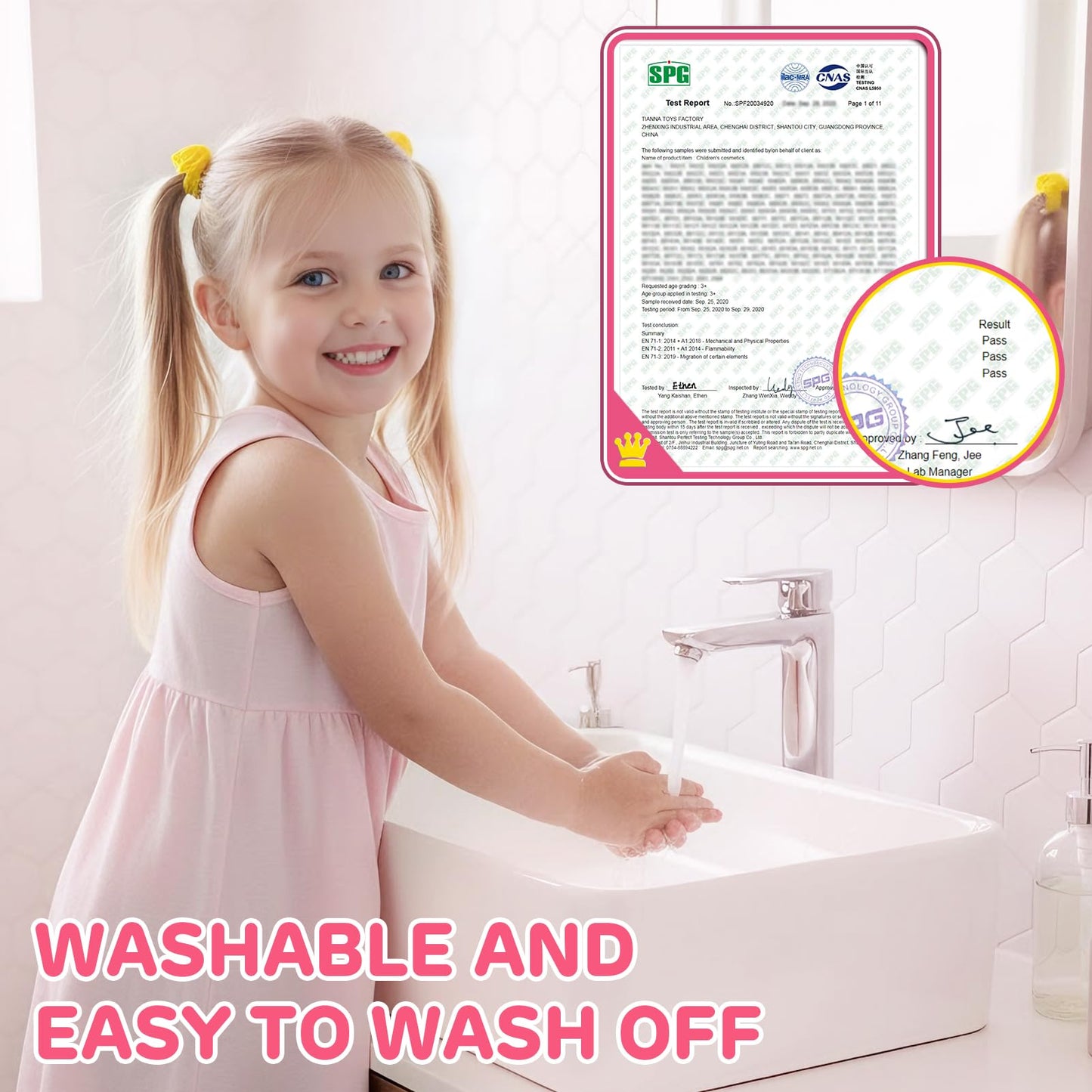 Dreamon Kids Makeup Set for Girls | Washable & Non-Toxic Real Makeup Set | Pretend Play Princess Toys | Christmas Birthday Gifts for Girls Age 5-12