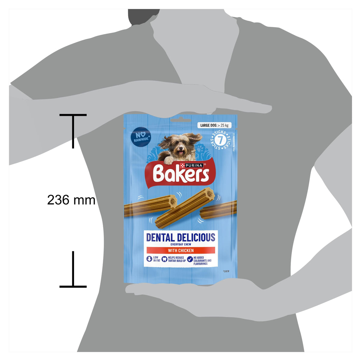 BAKERS Sizzlers Bacon Dog Treats 315g (Pack of 3)