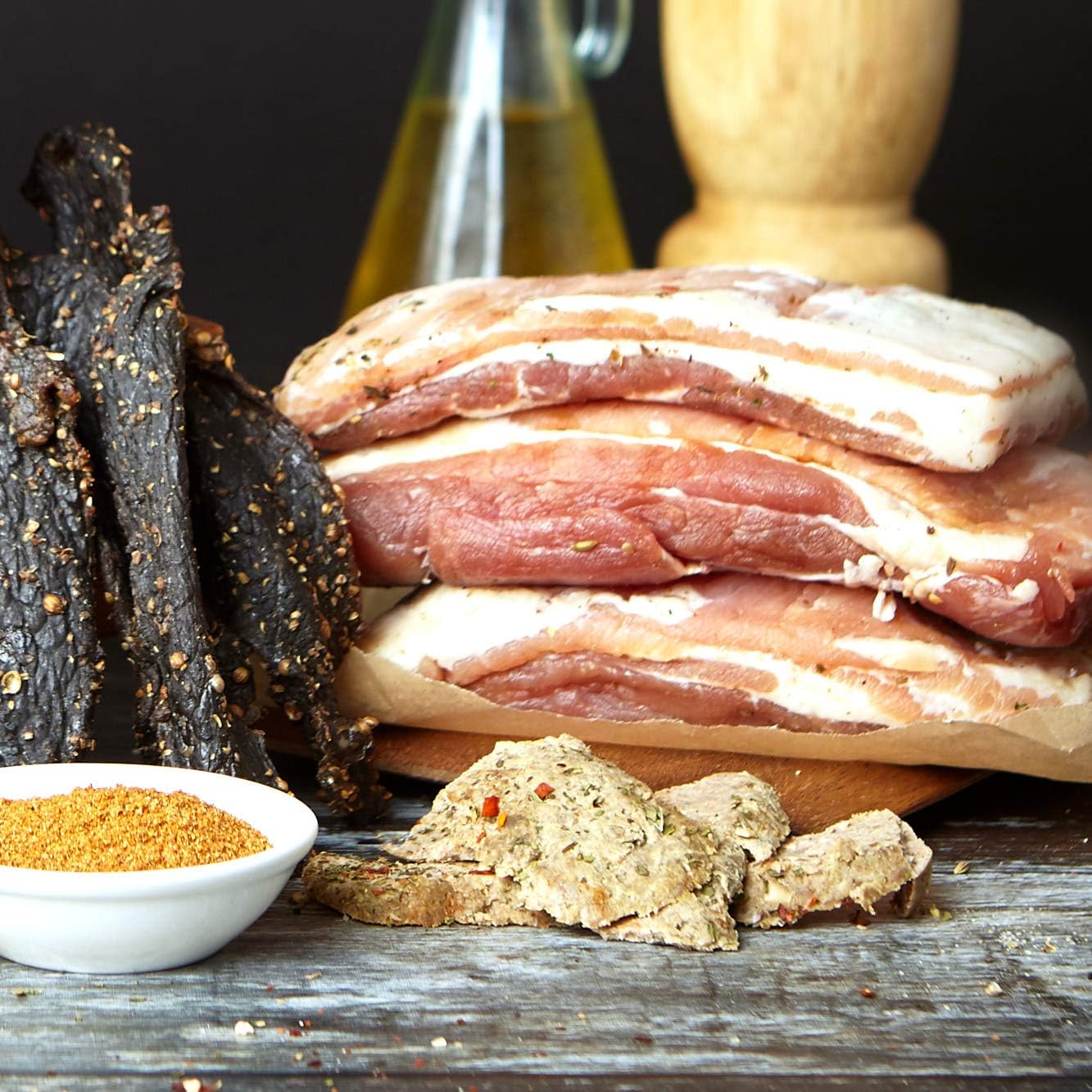 Ultimate Meat Kit - 8 Meat - Make your own Bacon, Biltong, Jerky, Doner Kebabs, Shish Kebabs, Kofte Kebabs and Pancetta
