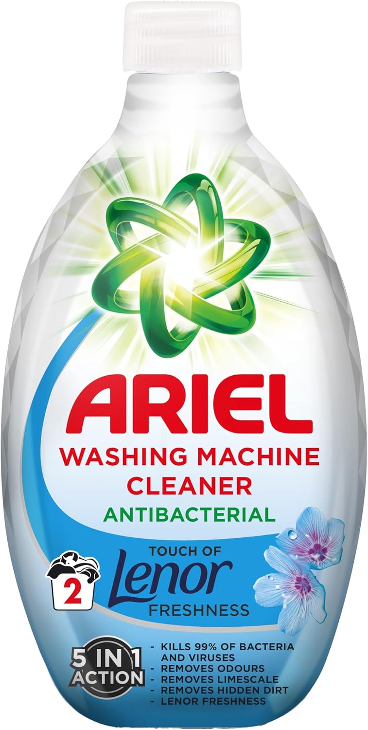 Ariel Washing Machine Cleaner with Lenor Spring Awakening 250ml - 2x Uses