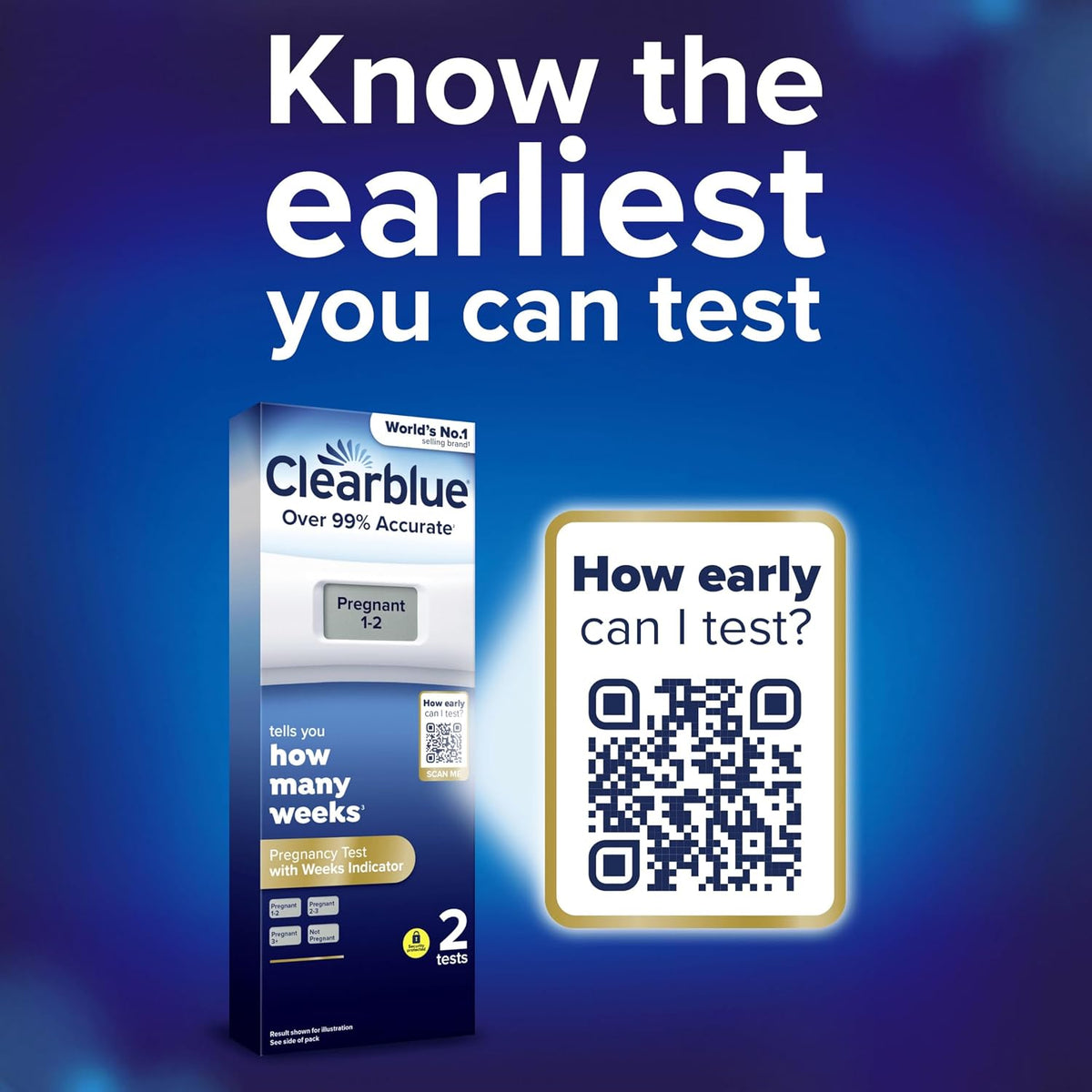 Clearblue Pregnancy Test Digital with Weeks Indicator, 2