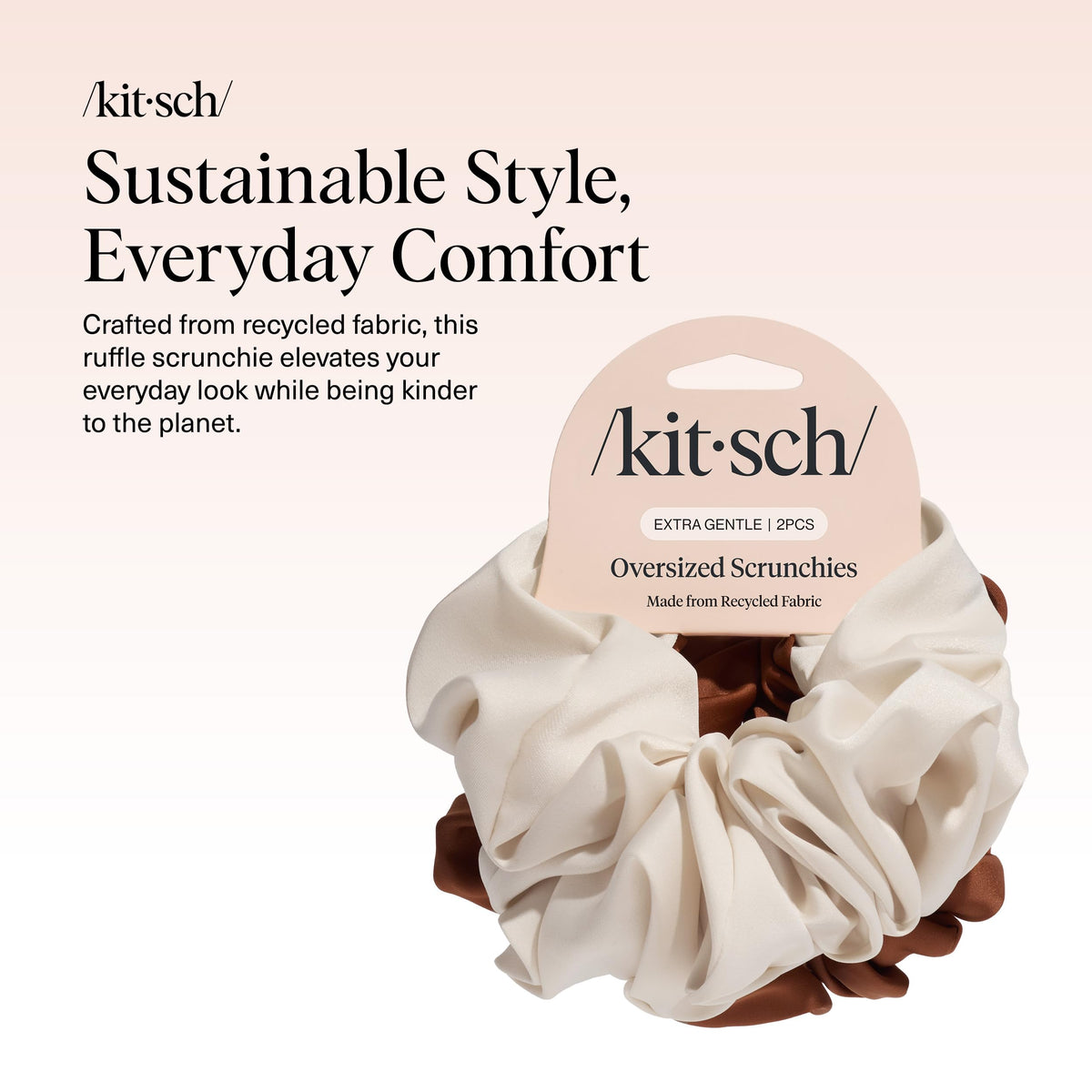 Kitsch Satin Scrunchies for Women 3pcs - Garden Bouquet