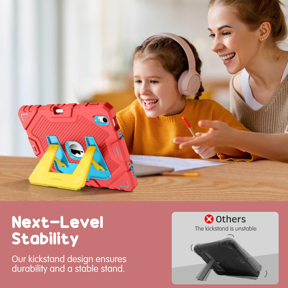 FINTIE Kid-Friendly Case for iPad (A16) 11th Gen 11 Inch, iPad 10th Gen