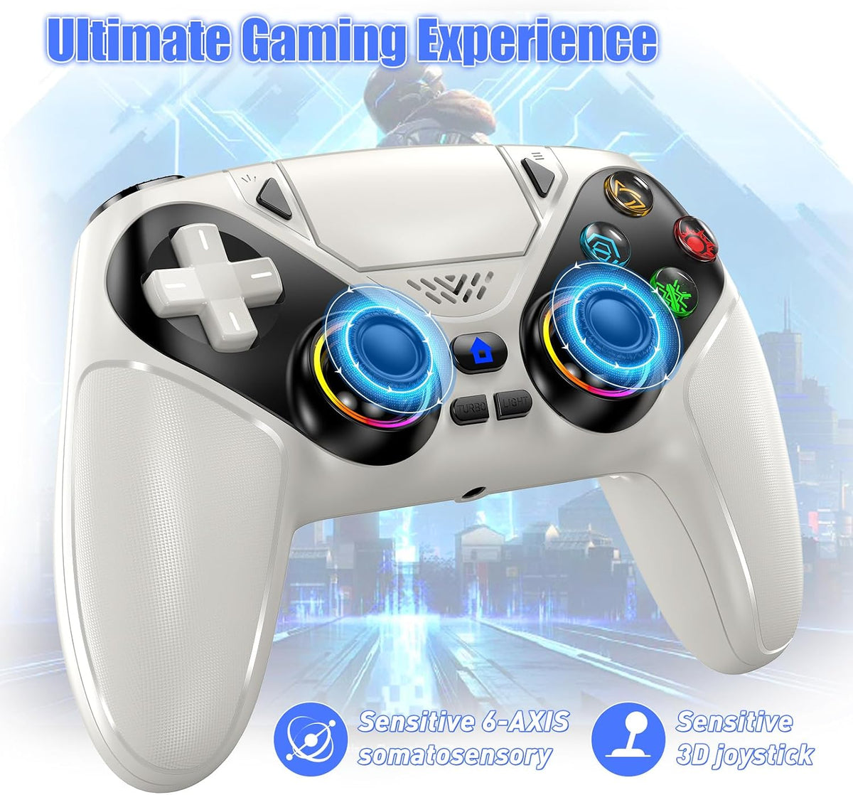 Gamrombo Wireless Controller for PS5/Pro/Slim/PC/Steam Deck