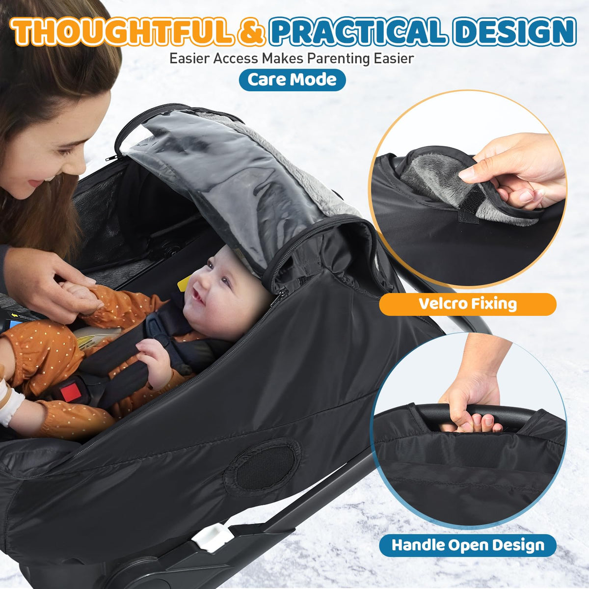 Orzbow Universal Rain Cover, Easy Access Door