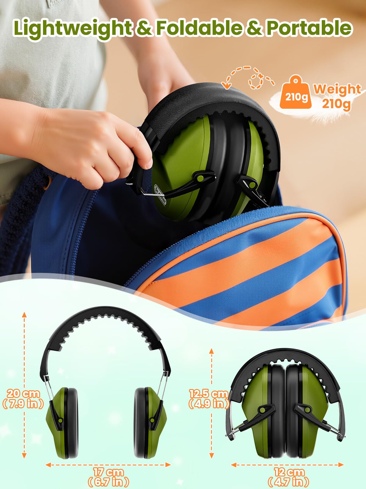 Dr.meter Ear Defenders Children SNR 27.4dB for Autism, Sensory Needs