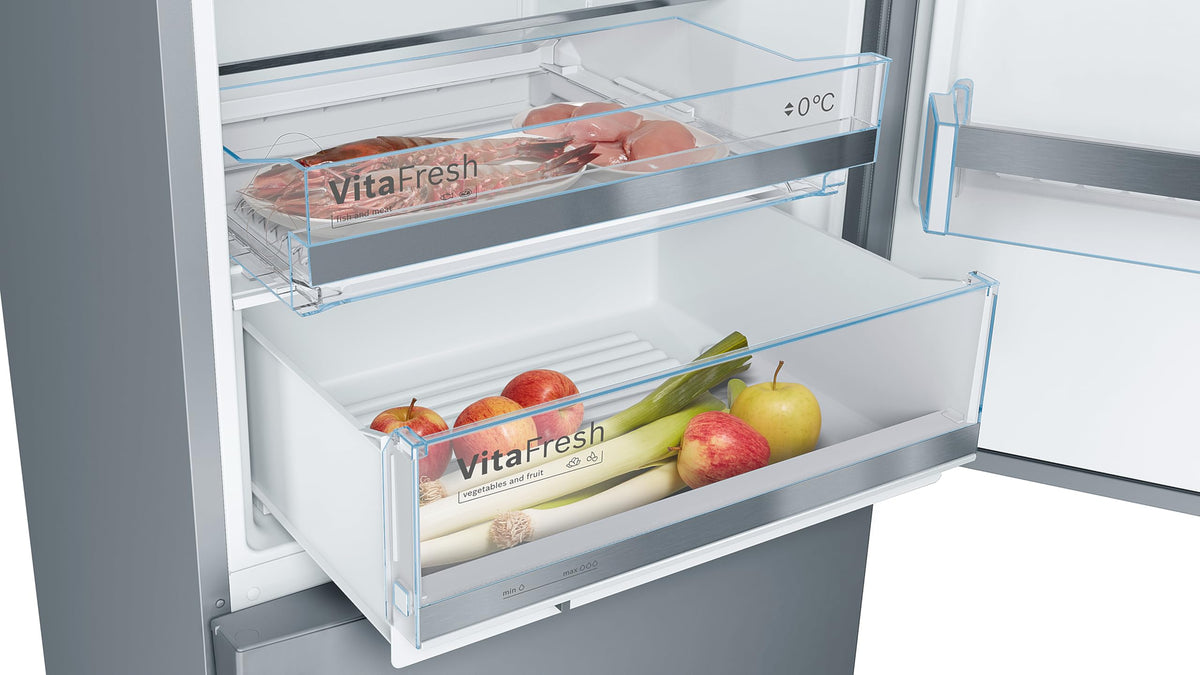 Bosch Series 2 KGN27NLEAG Fridge Freezer, NoFrost, Stainless Steel