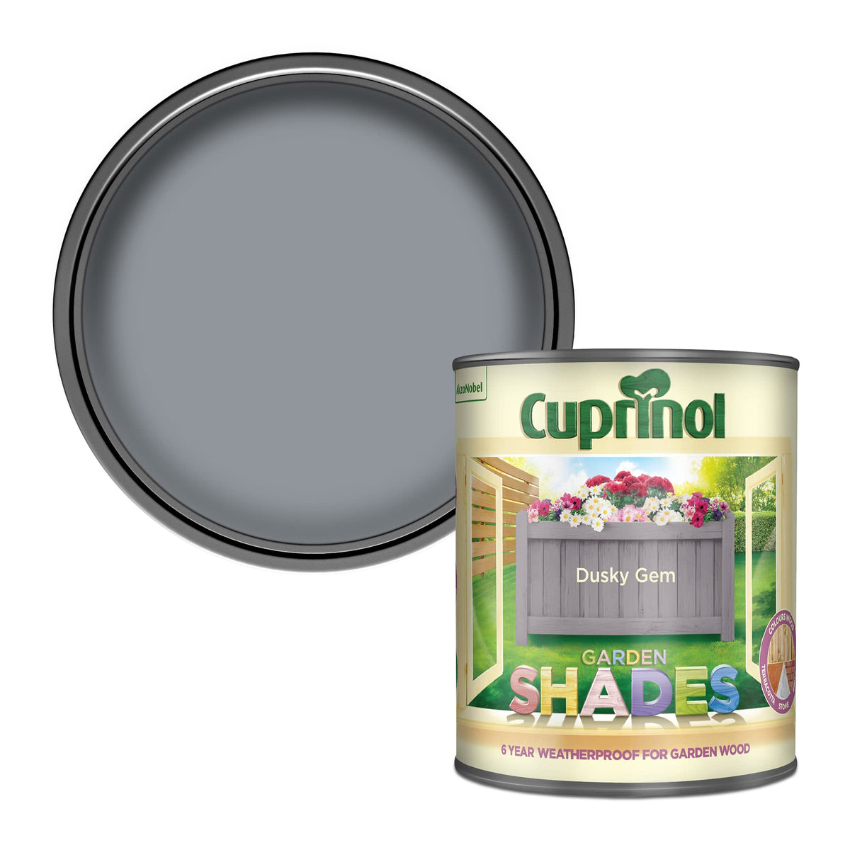 Cuprinol Garden Shades Exterior Woodcare, Country Cream, 1 Litre