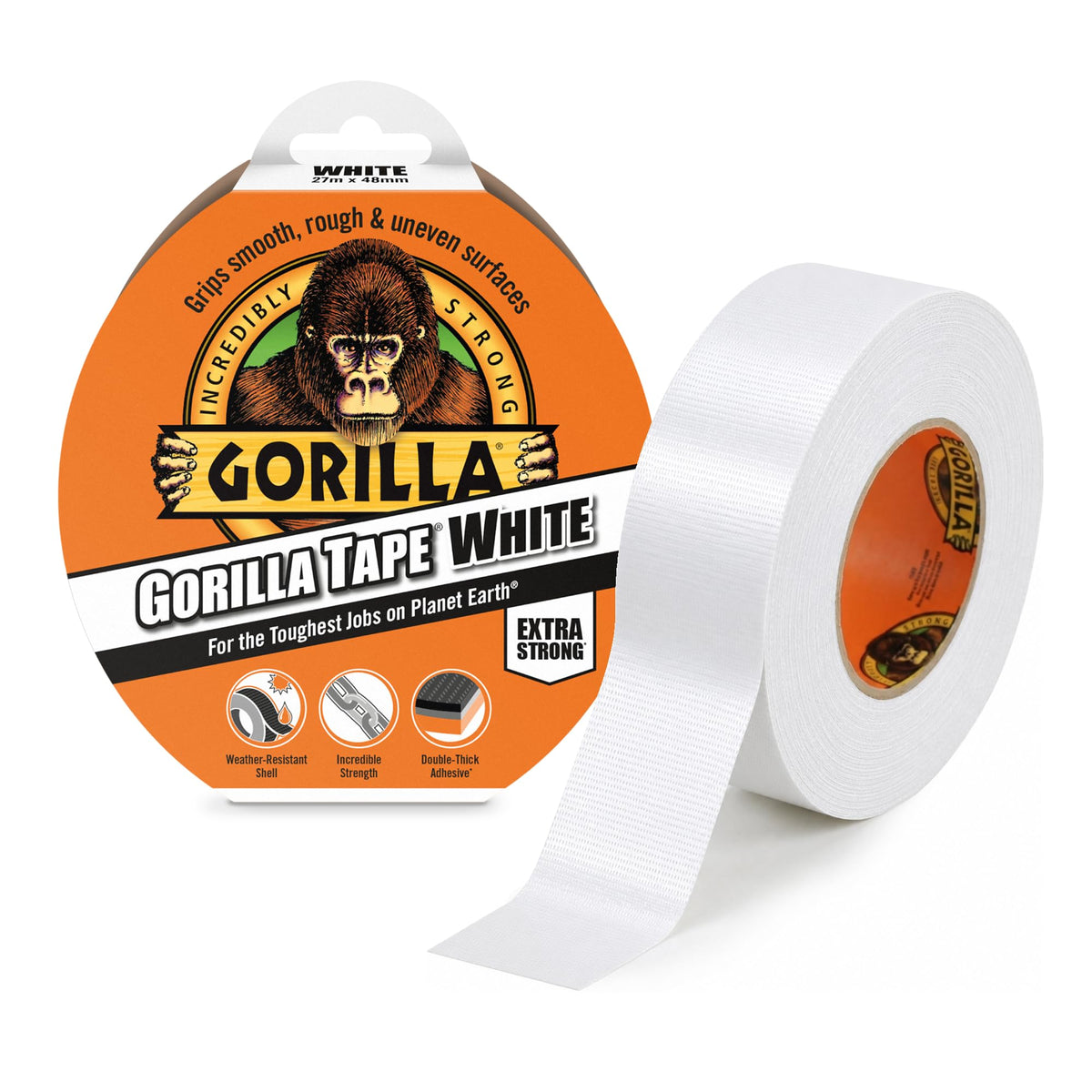 Gorilla GOR3049001 Tape Duct Tape Black 48mm x 11m