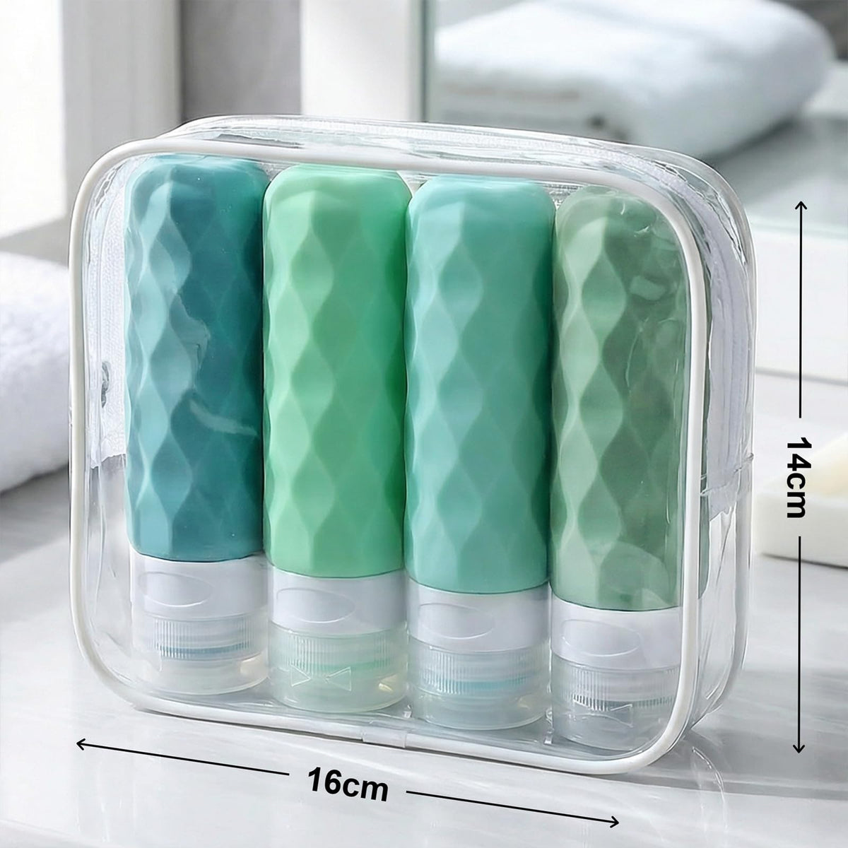 Travel Bottles for Toiletries, CAA Approved 11 PCS Travel Bottles Kit