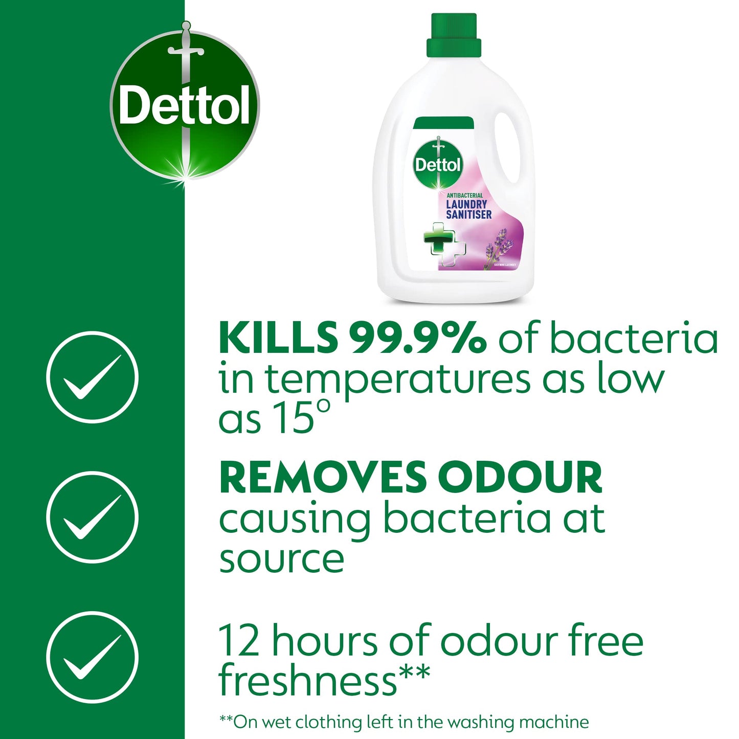 Dettol Antibacterial Laundry Sanitiser Fresh Cotton 6L | 4 x 1.5L