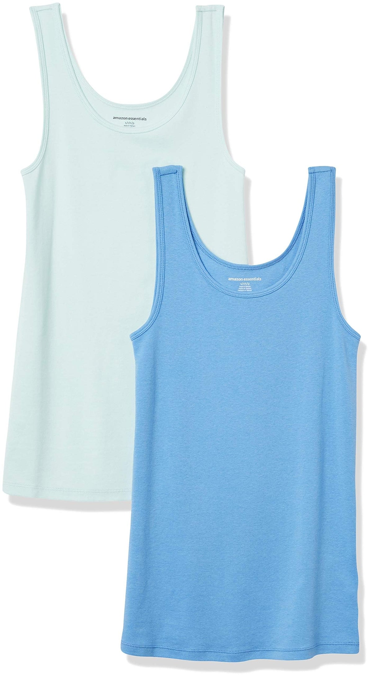 Amazon Essentials Women's Slim-Fit Vest, Pack of 2