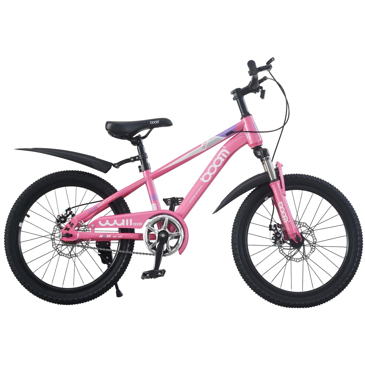 LSBIKE Kids Mountain Bike with Front Suspension & Disc Brakes — 18"/20"/22" | Ages 5-13