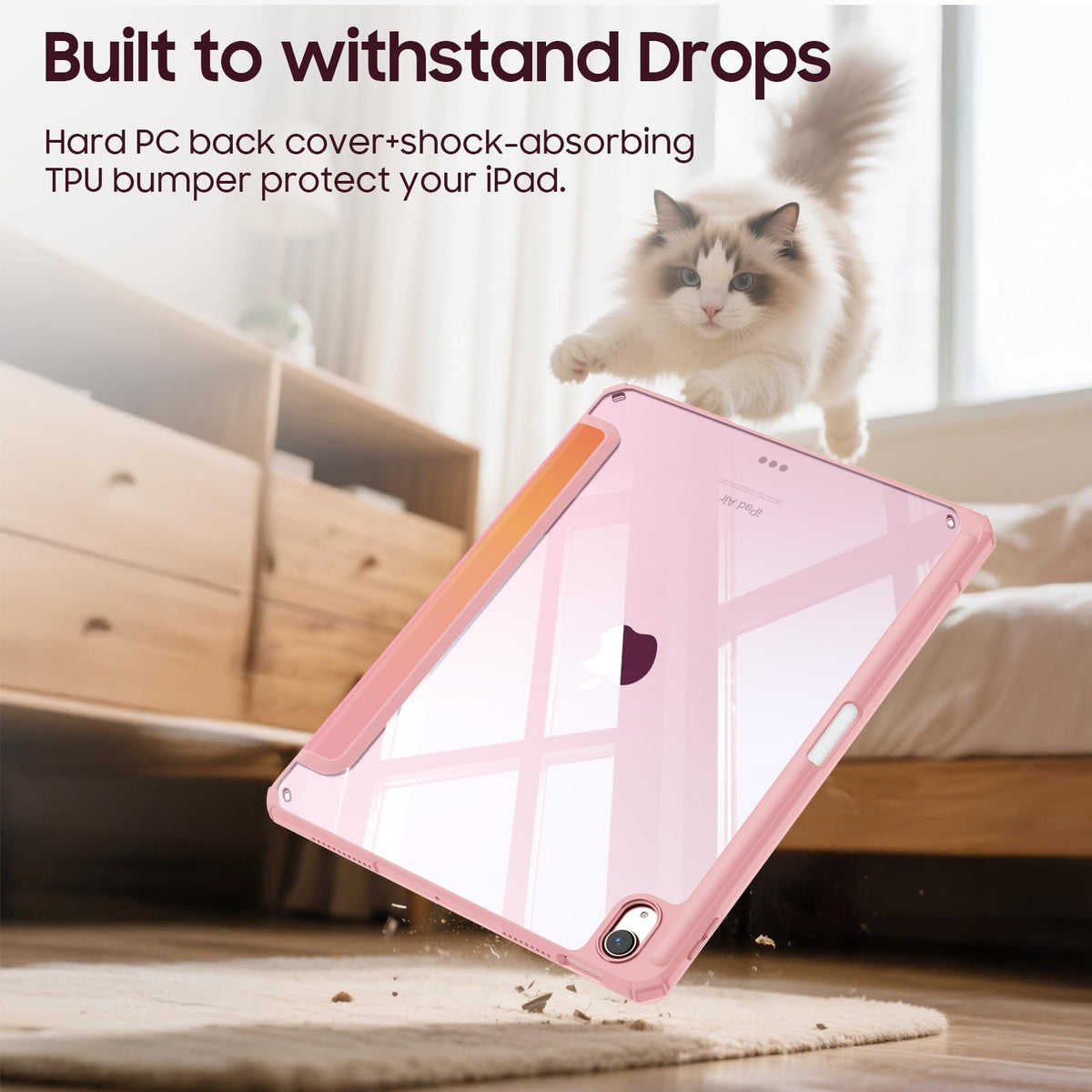 FINTIE Clear Case for iPad Air 11 Inch & iPad Air 5th/4th Generation 10.9"