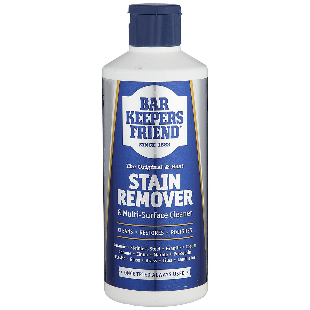 Bar Keepers Friend Original Stain Remover Powder 250g - Cleans, restores and polishes - Shifts limescale and soap scum - Suitable for a wide range of surfaces