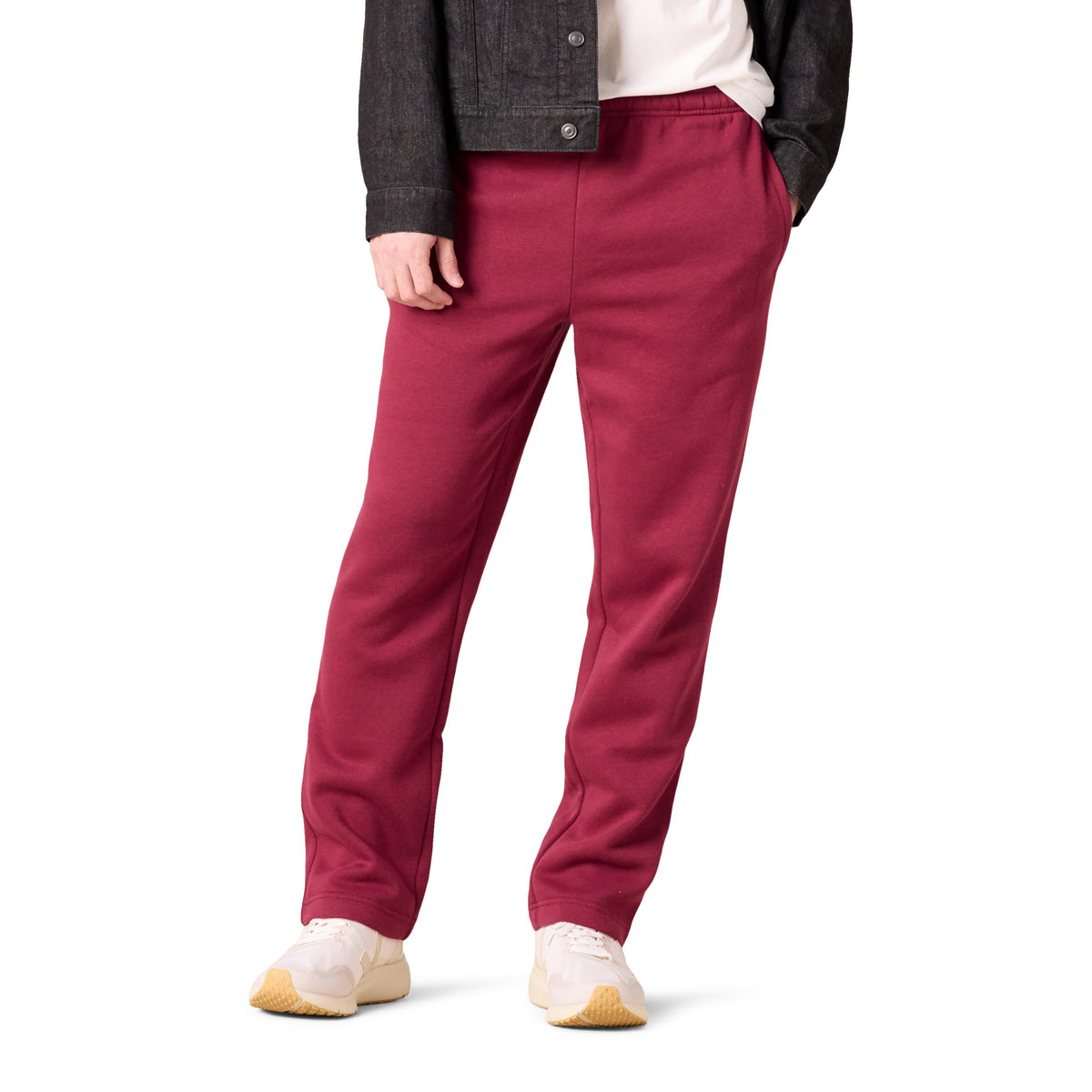 Amazon Essentials Men's Fleece Open Bottom Sweatpant (Available in Big and Tall)