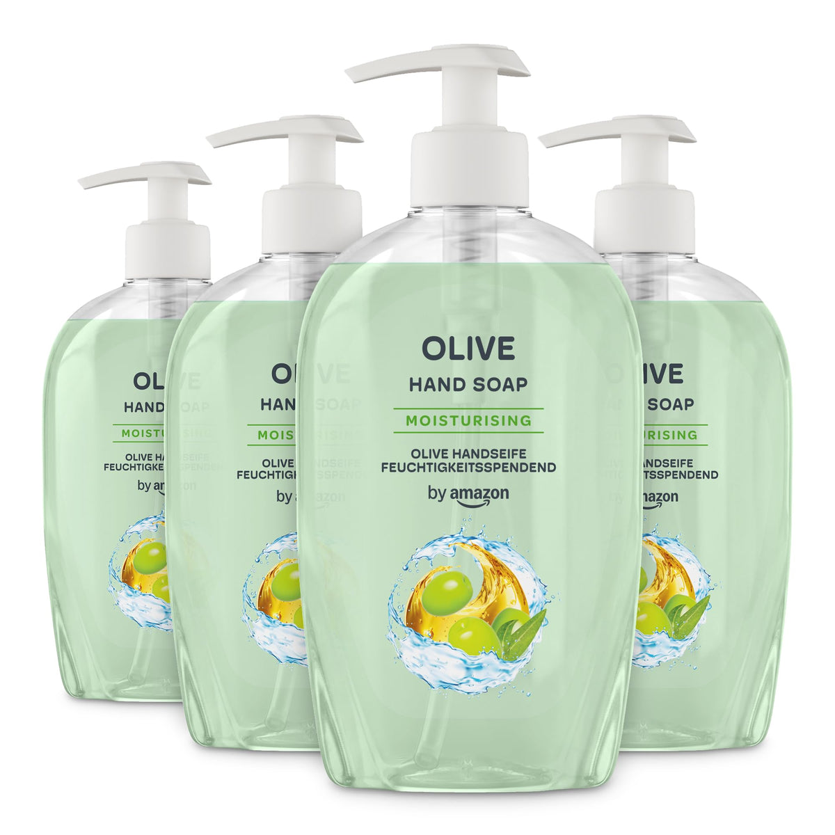 by Amazon Milk & Honey Hand Soap, 4 x 500ml