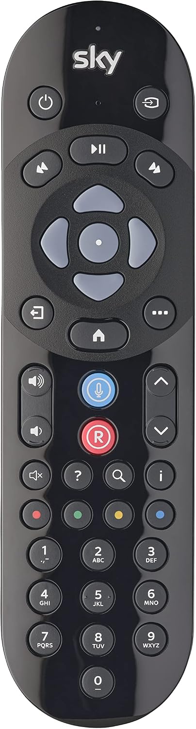 Sky Original Q Voice Remote Control – Duracell Batteries Included – Compatible with Q – Voice Search Function - Official Branded Retail Packaging - SKY135