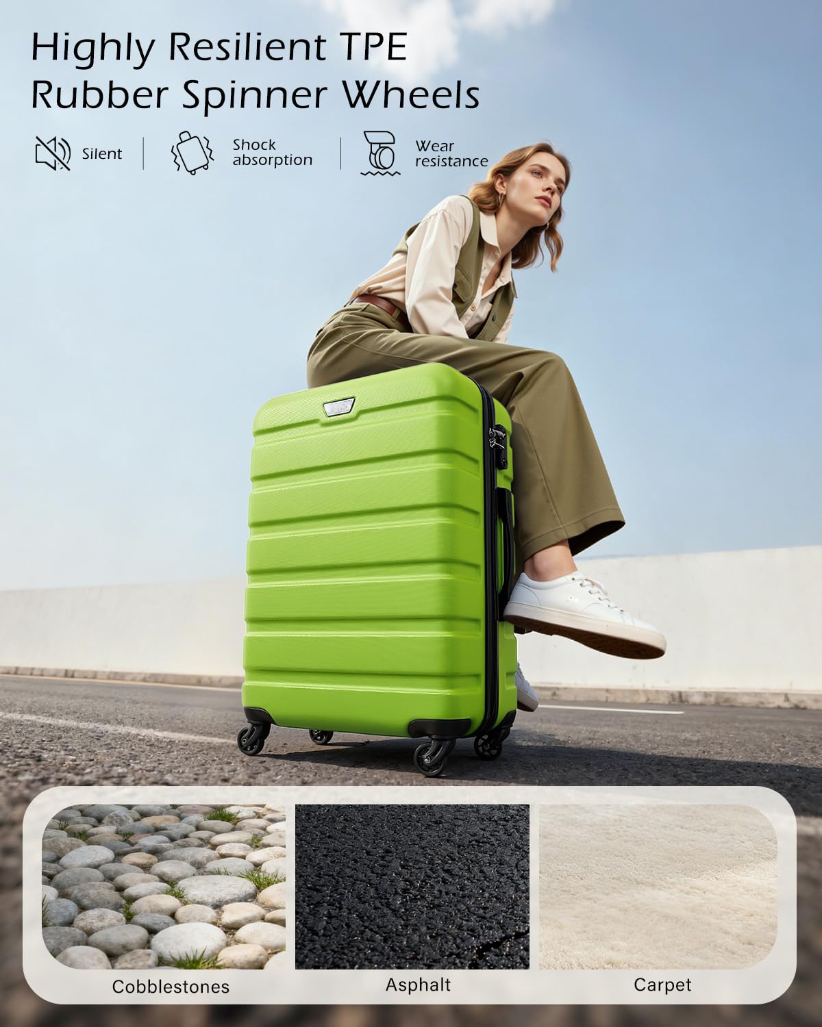 COOLIFE 28 Inch Large Suitcase, ABS+PC, Lightweight Hard Shell Luggage