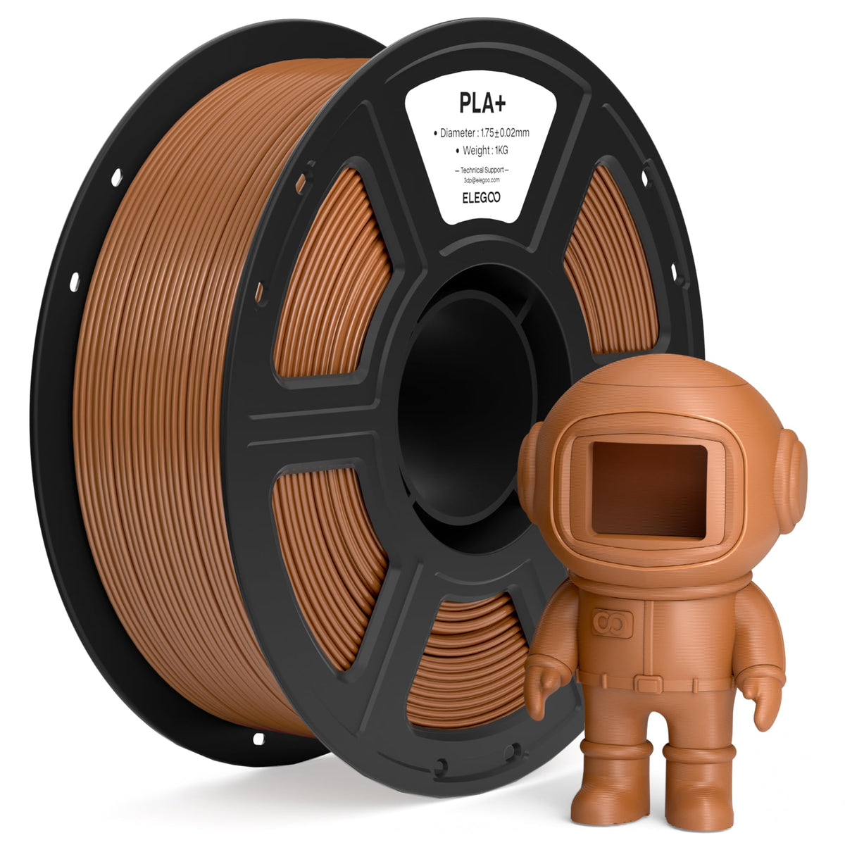 ELEGOO PLA+ 3D Printer Filament 1.75mm Pink 1KG