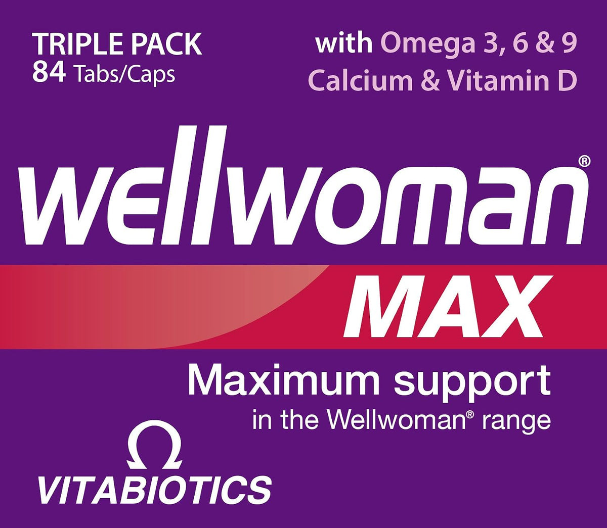Wellwoman Max Multivitamin Tablets for Women,84 Count (Pack of 1)
