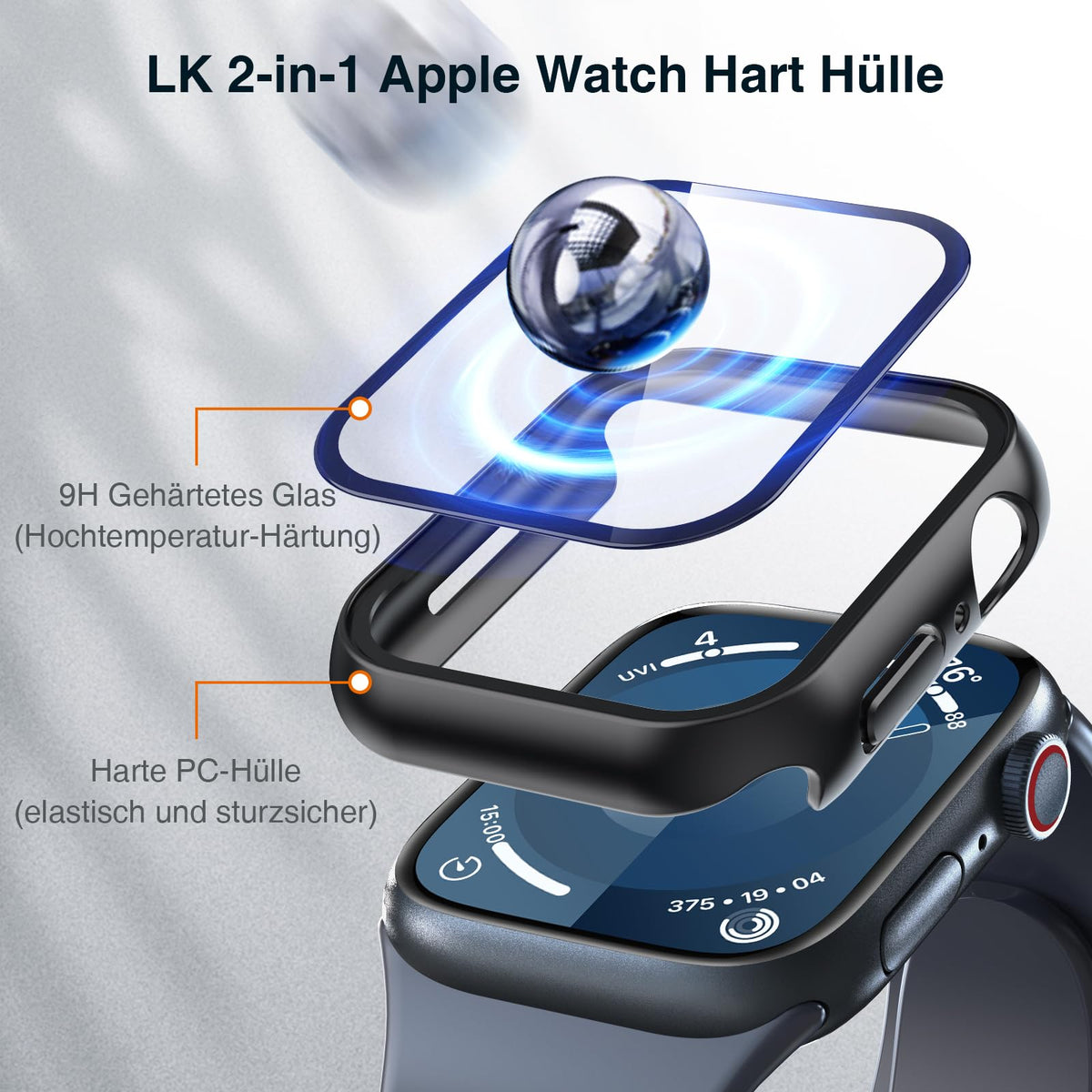 LK 6 Pack for Apple Watch Series 12/11/10 42mm Screen Protector
